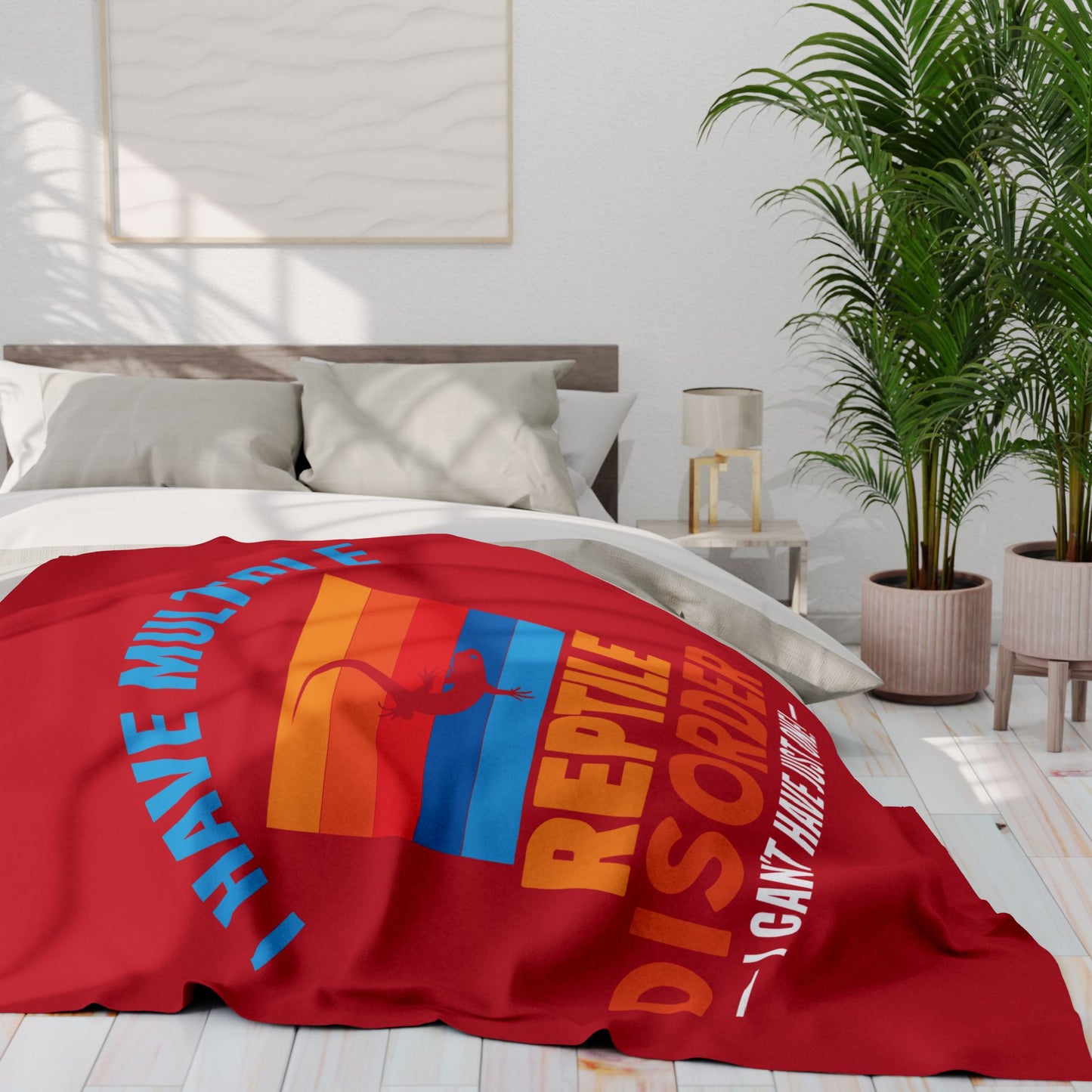 "Multiple Reptile Disorder" Cozy Arctic Fleece Blanket | Perfect for Home Decor, Gifting, and Cozy Nights - Snuggle up with a Reptile