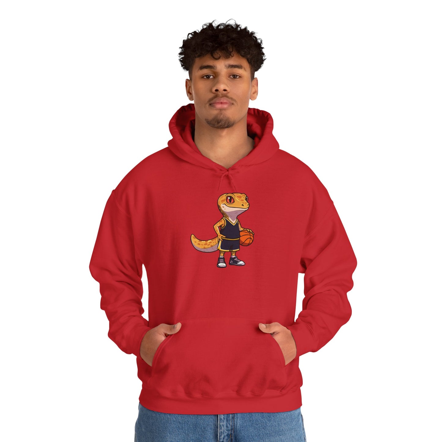 Gecko Baller Unisex Hooded Sweatshirt with Bold Print - Great for Reptile Lovers