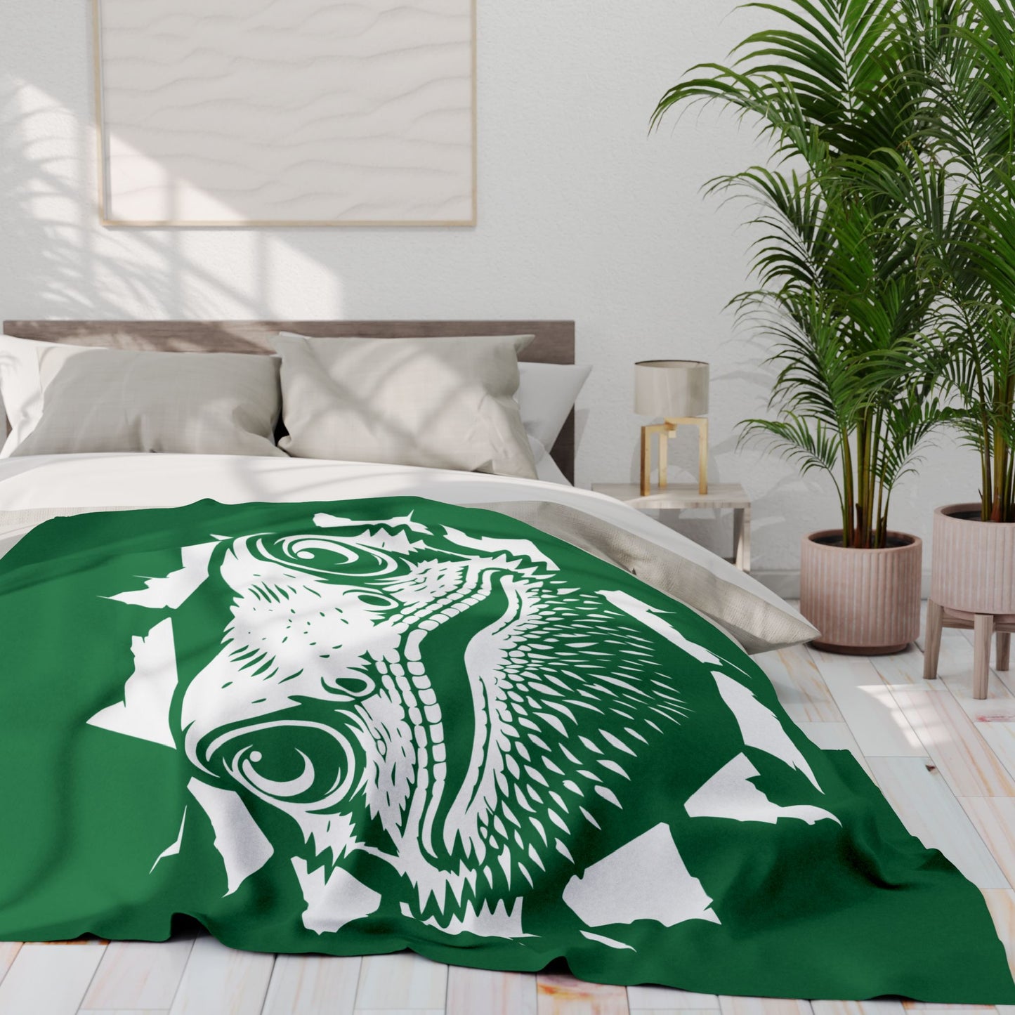 Beardie Exit Cozy Arctic Fleece Blanket | Perfect for Home Decor, Gifting, and Cozy Nights - Snuggle up with Reptile