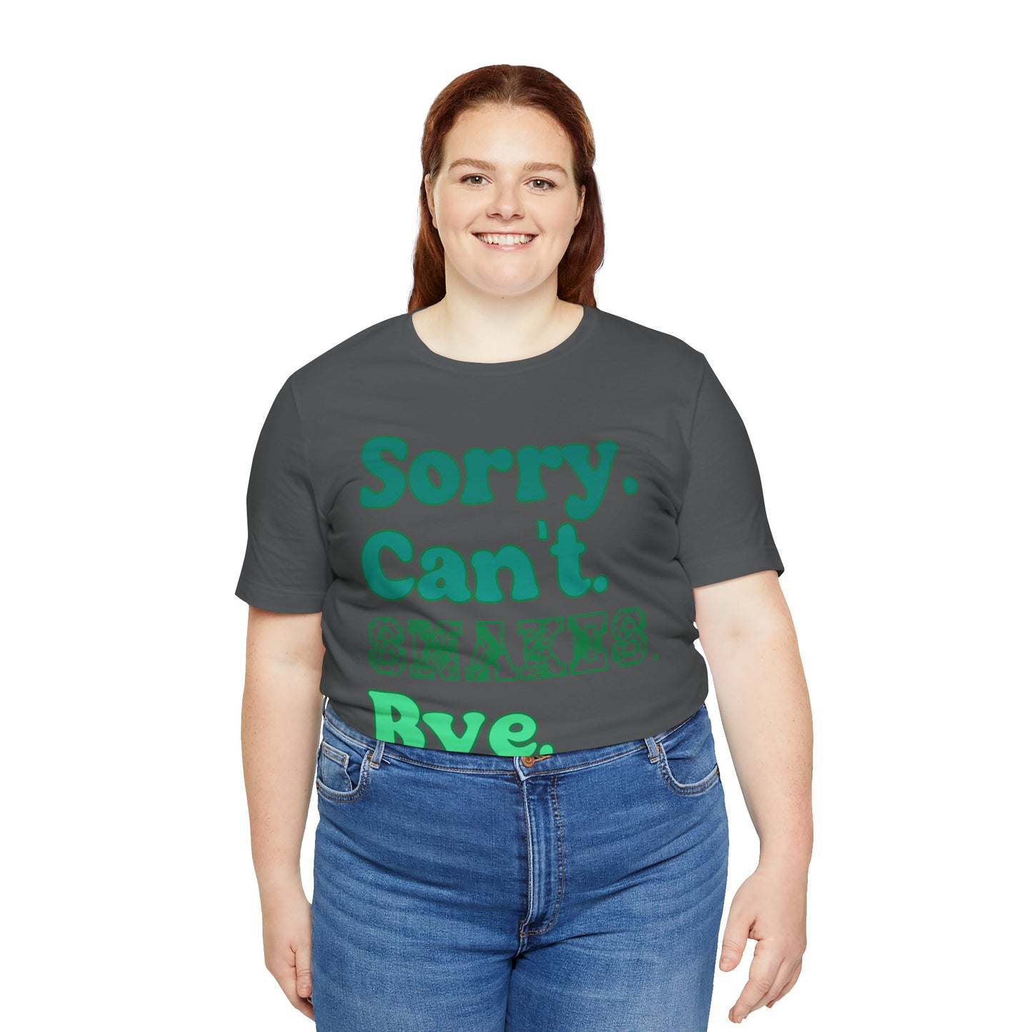 "Sorry Snakes" Unisex Jersey Tee - Casual Everyday Wear - Great for Reptile Lovers
