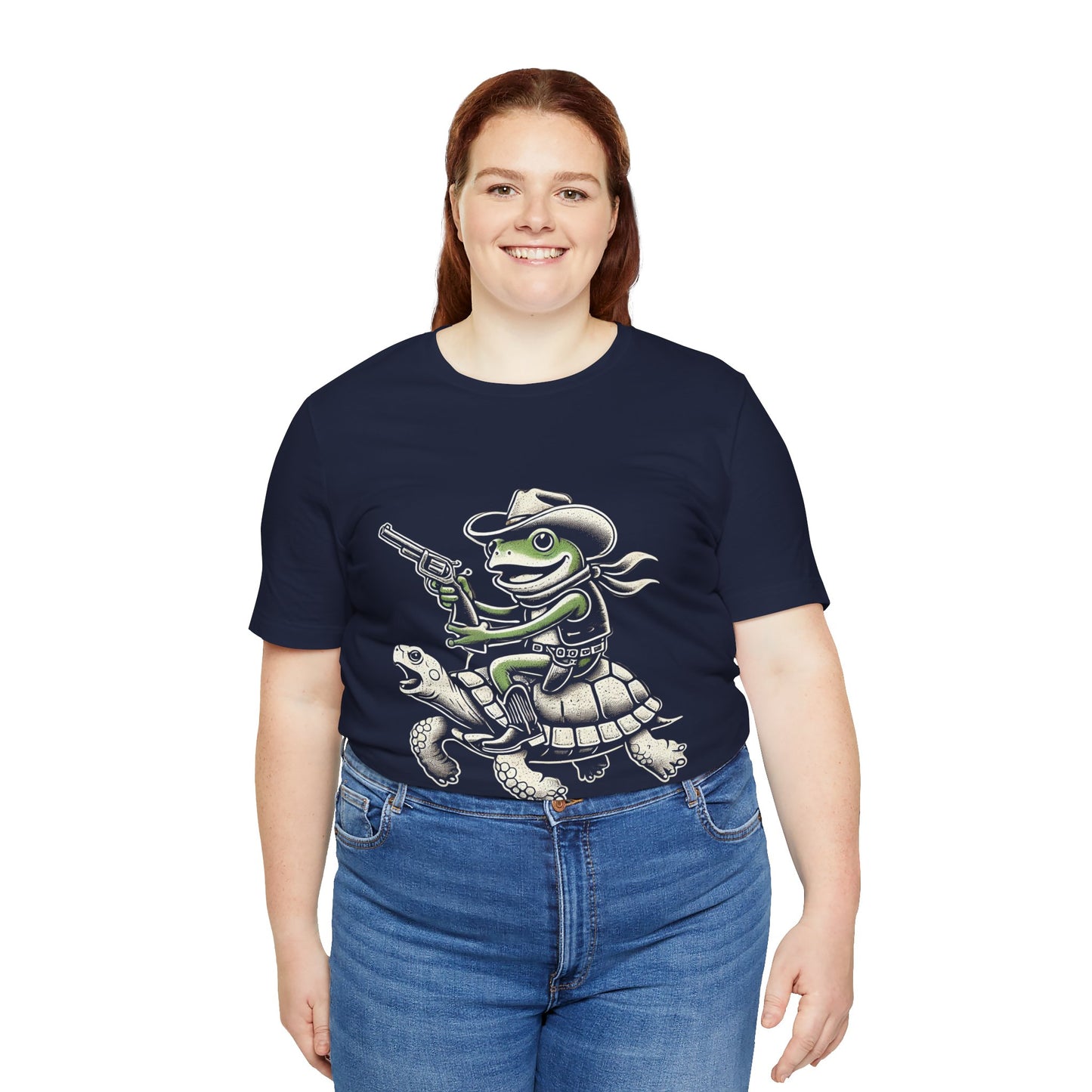 Cowboy Frog Unisex Jersey Tee - Casual Everyday Wear - Great for Reptile Lovers
