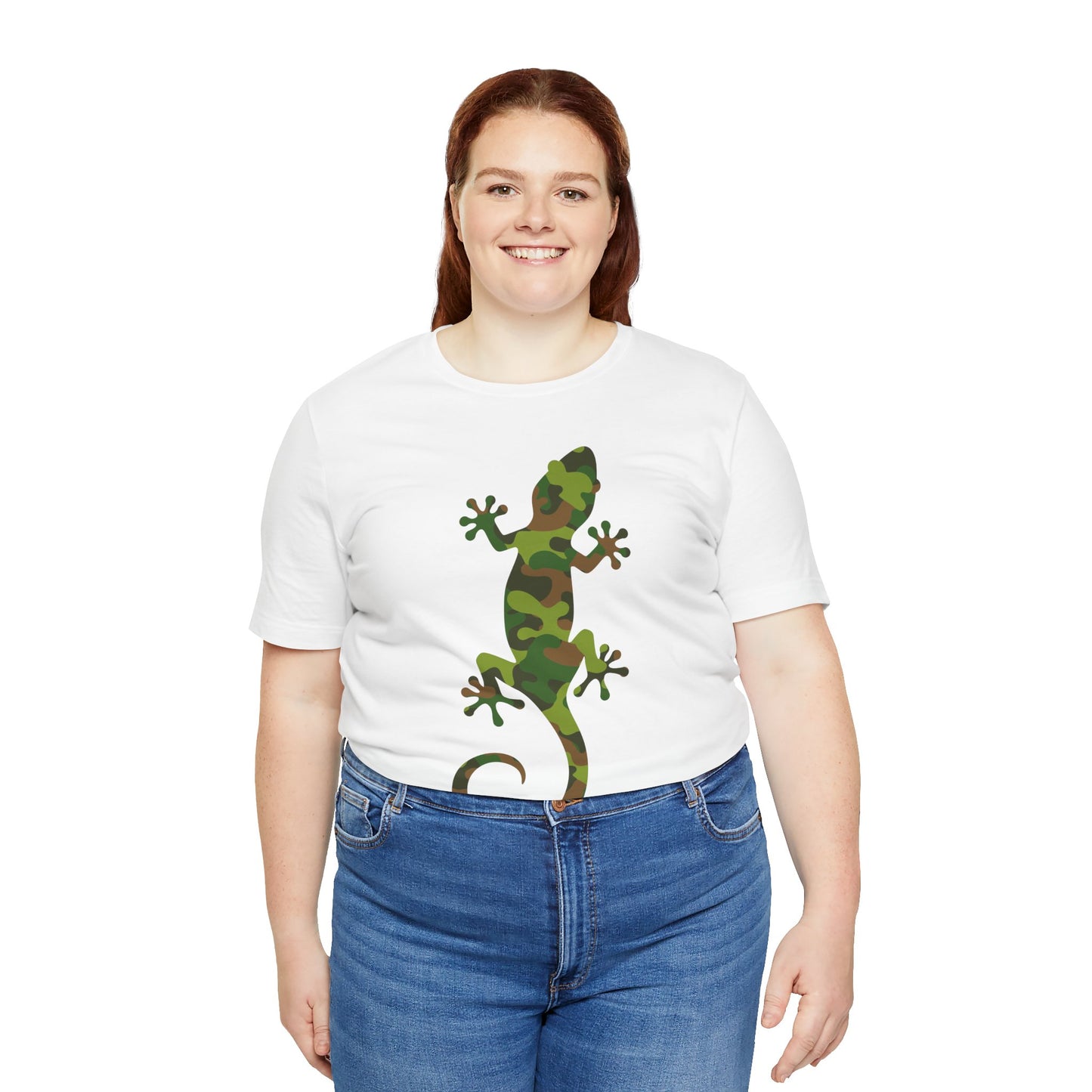 Camo Lizard Unisex Jersey Tee - Casual Everyday Wear - Great for Reptile Lovers