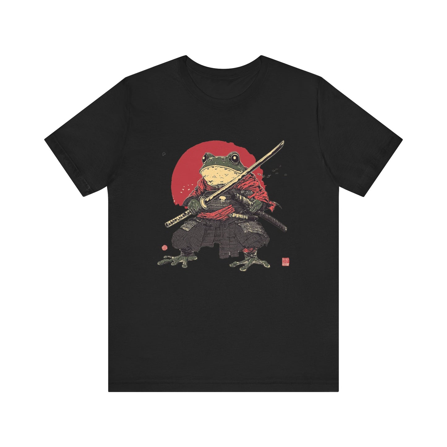 Samurai Frog Unisex Jersey Tee - Casual Everyday Wear - Great for Reptile Lovers
