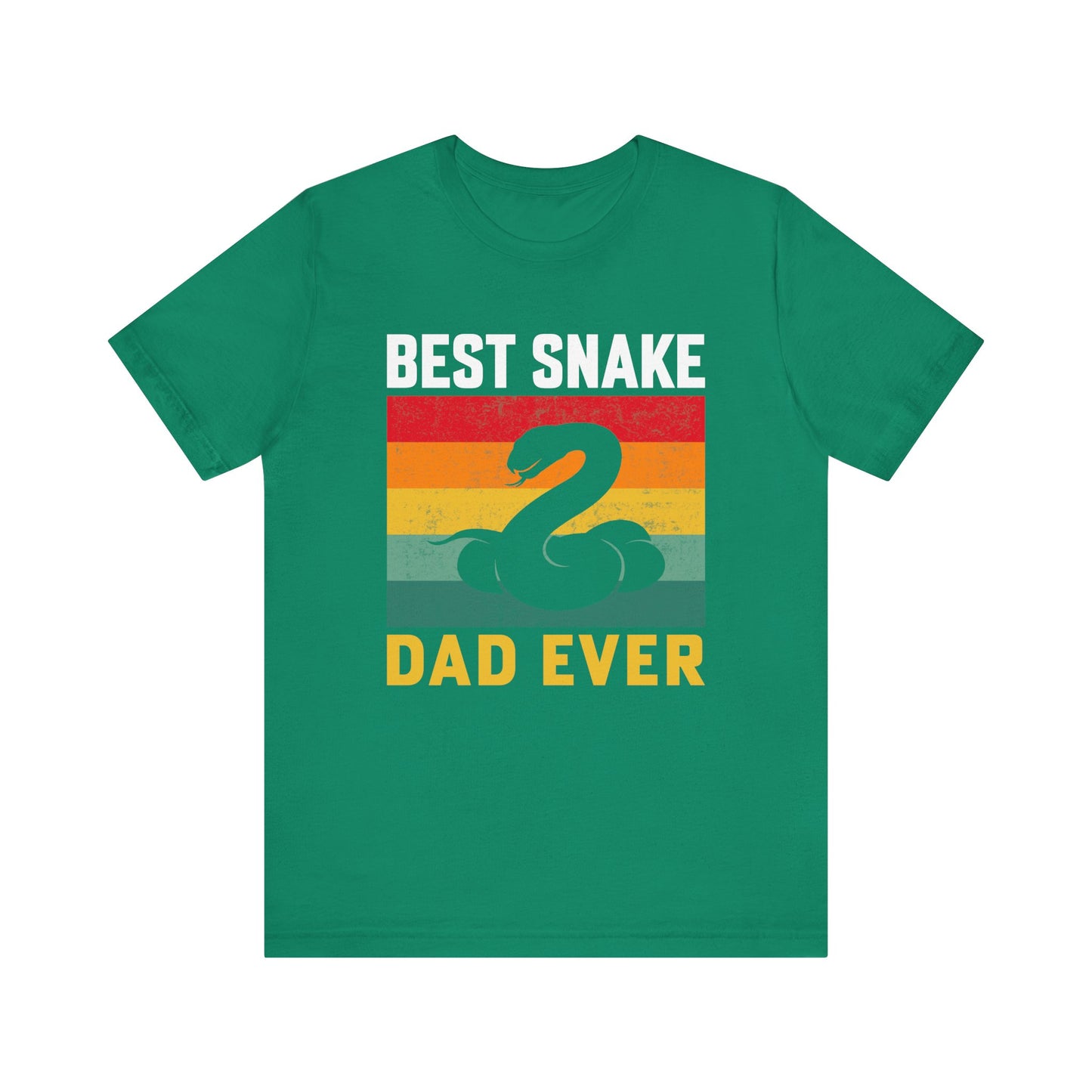 "Best Snake Dad" Unisex Jersey Tee - Casual Everyday Wear - Great for Reptile Lovers