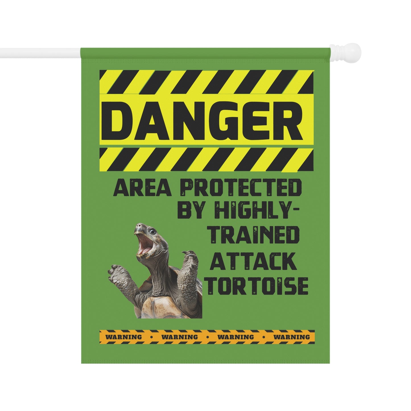 Tortoise Danger Garden House Banner - Customizable Outdoor Decor to Showcase Your Love of Reptiles