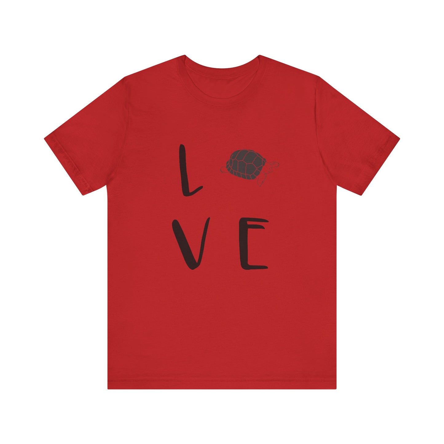 Tortoise Love Unisex Jersey Tee - Casual Everyday Wear - Great for Reptile Lovers