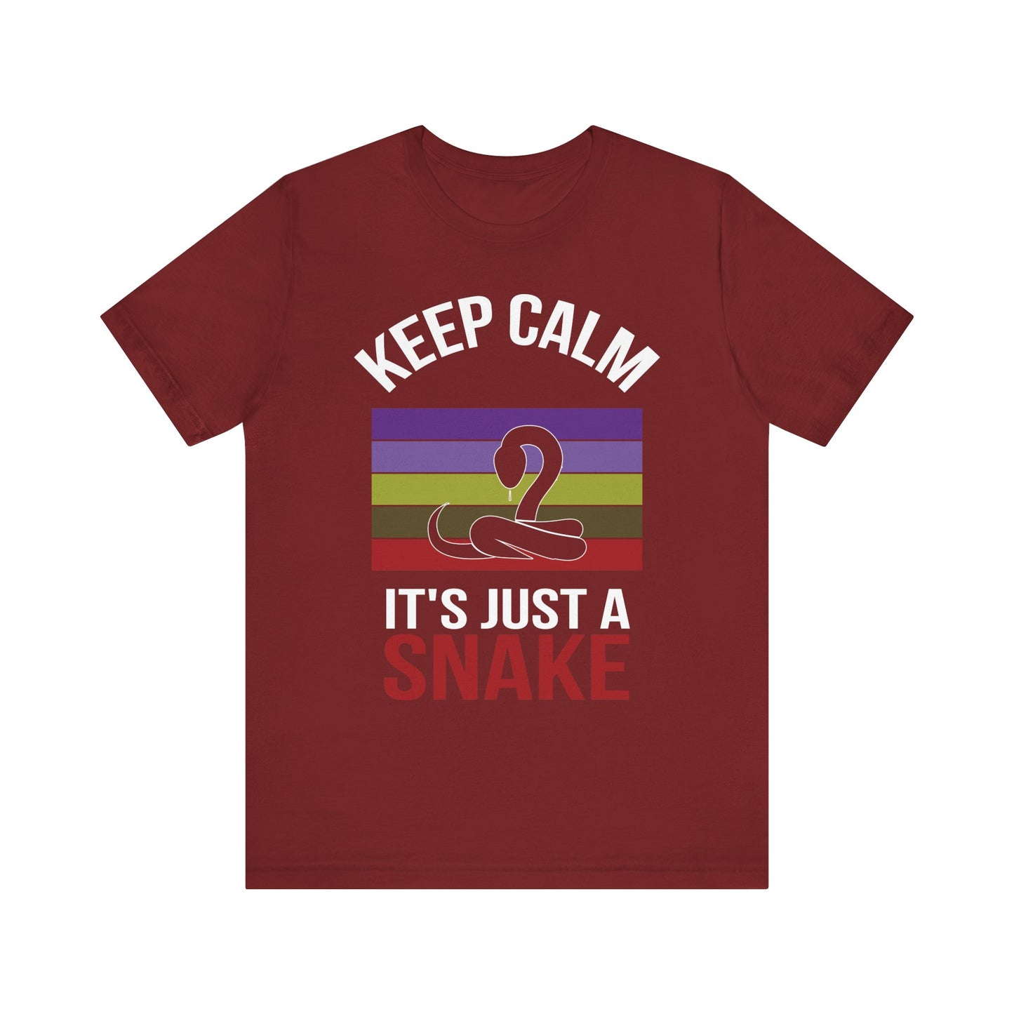"It's Just a Snake" Unisex Jersey Tee - Casual Everyday Wear - Great for Reptile Lovers