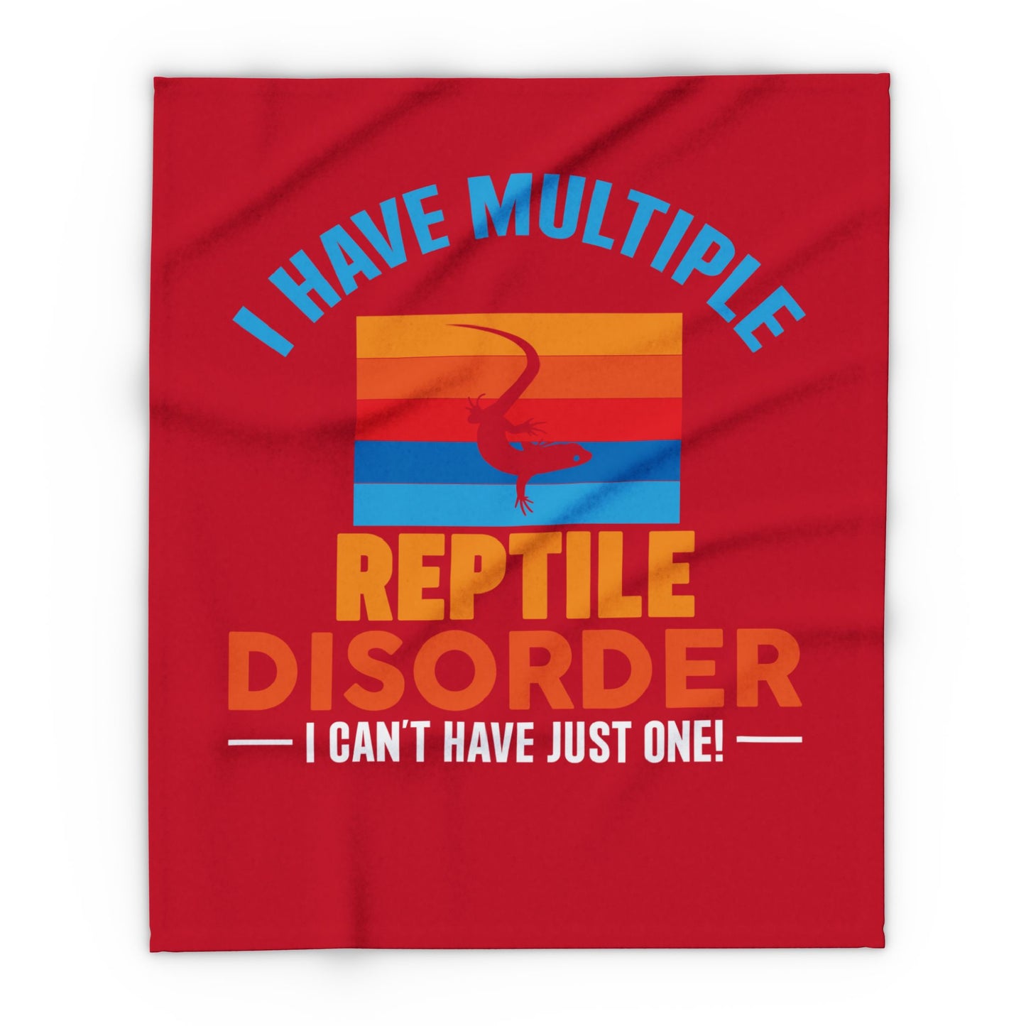 "Multiple Reptile Disorder" Cozy Arctic Fleece Blanket | Perfect for Home Decor, Gifting, and Cozy Nights - Snuggle up with a Reptile