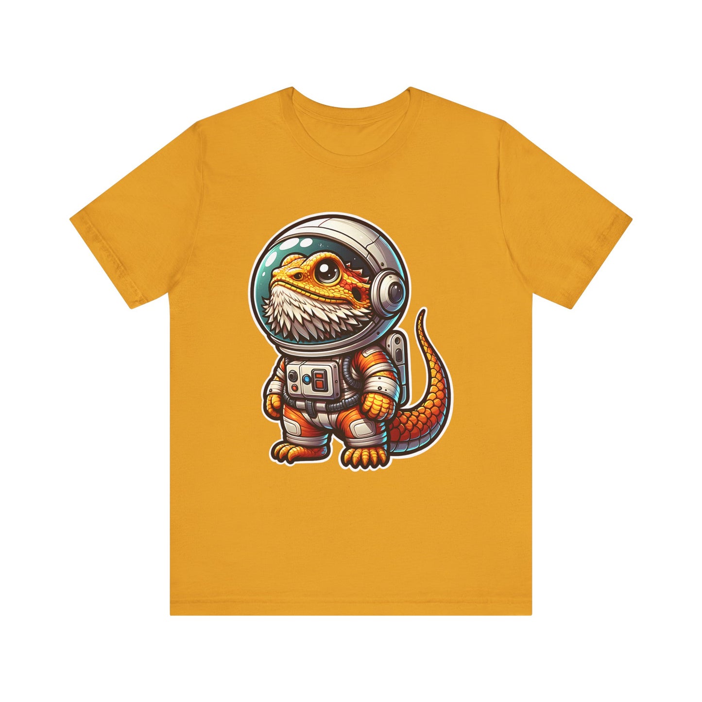 Space Beardie Unisex Jersey Tee - Casual Everyday Wear - Great for Reptile Lovers