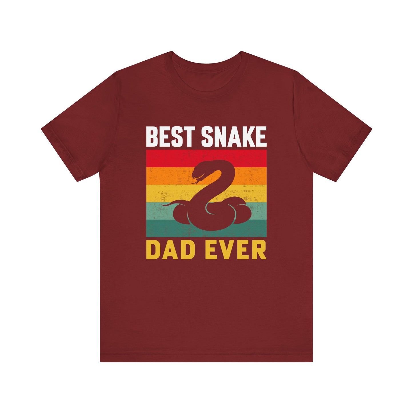 "Best Snake Dad" Unisex Jersey Tee - Casual Everyday Wear - Great for Reptile Lovers