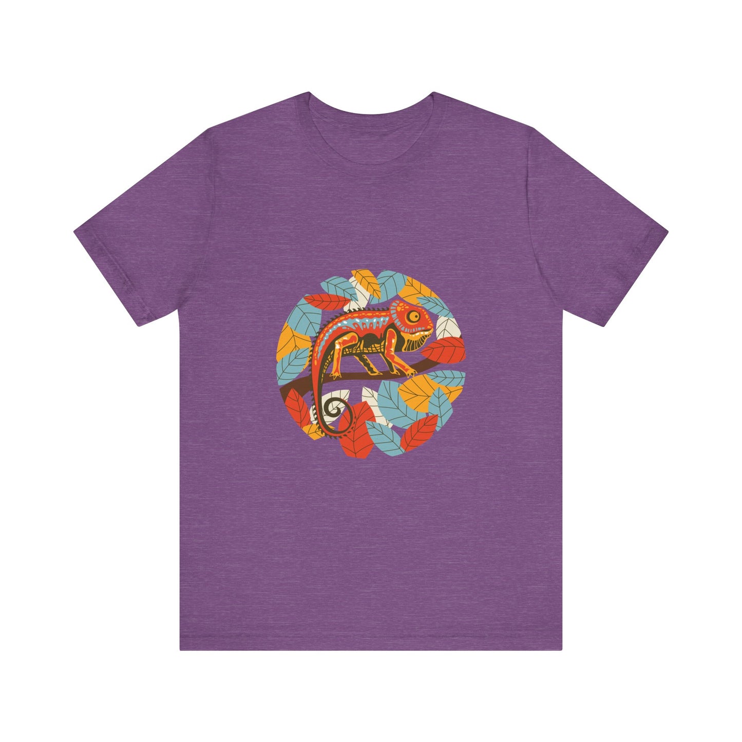Leafy Chameleon Unisex Jersey Tee - Casual Everyday Wear - Great for Reptile Lovers