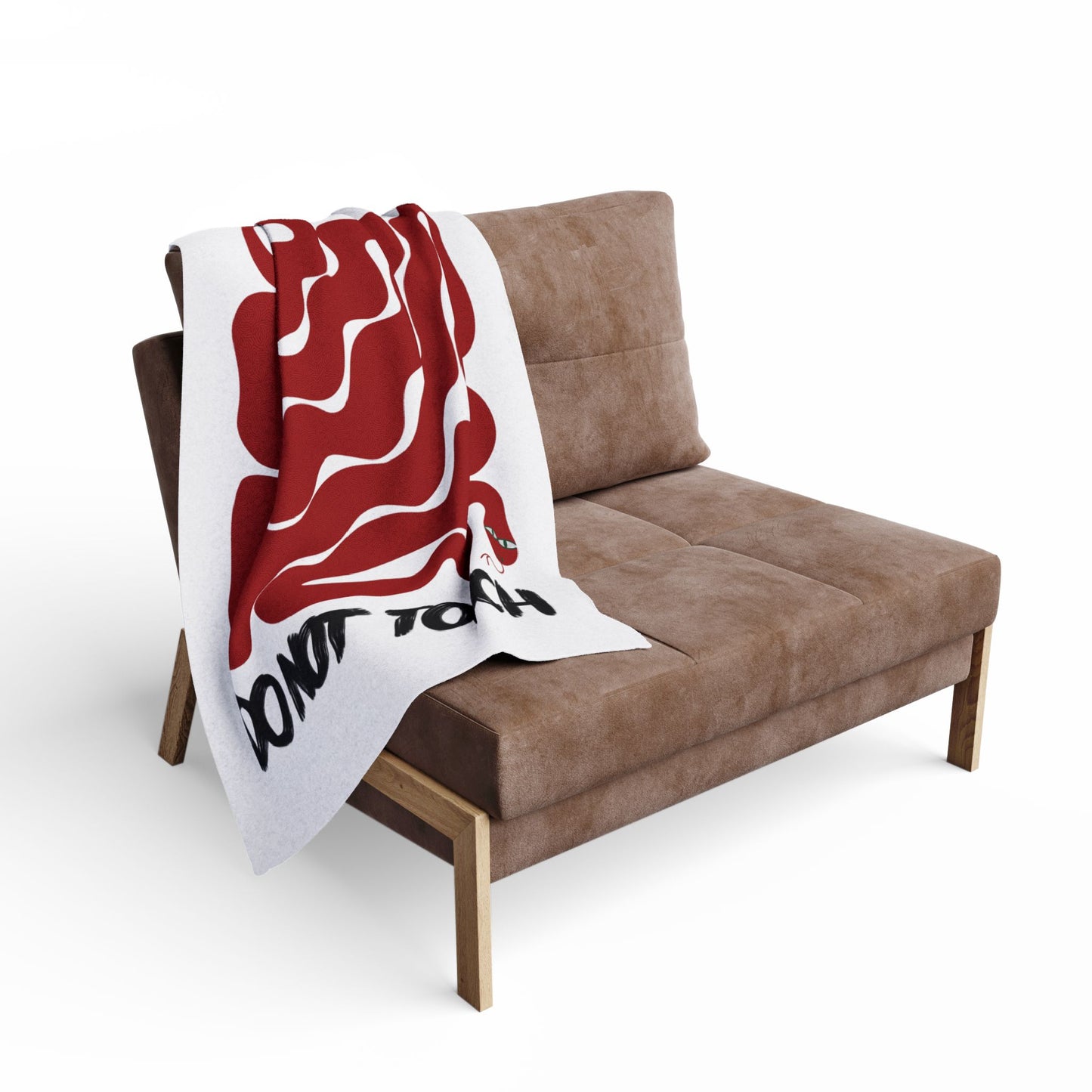 "Do Not Touch" Cozy Arctic Fleece Blanket | Perfect for Home Decor, Gifting, and Cozy Nights - Snuggle up with a Reptile