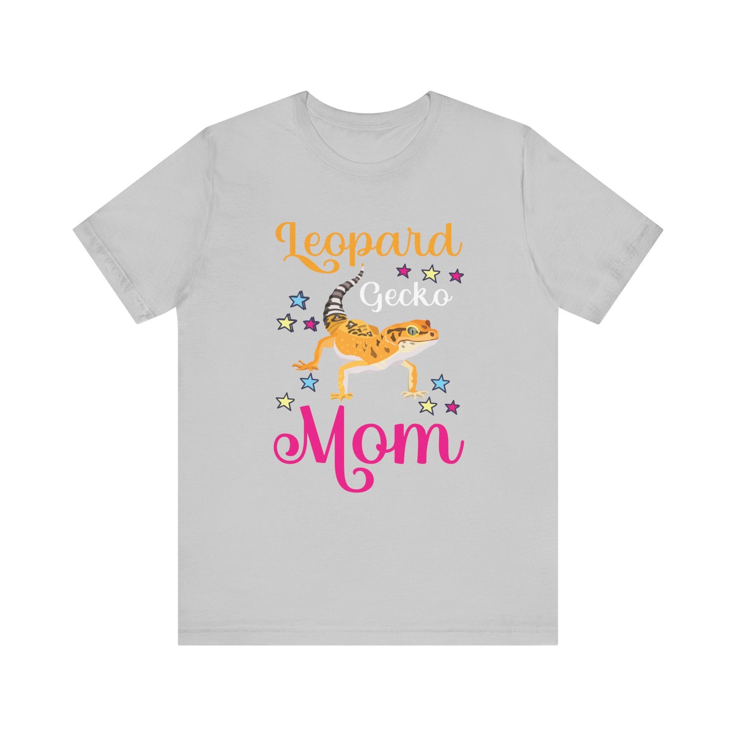 "Leopard Gecko Mom" Print Unisex Jersey Tee - Casual Everyday Wear - Great for Reptile Lovers