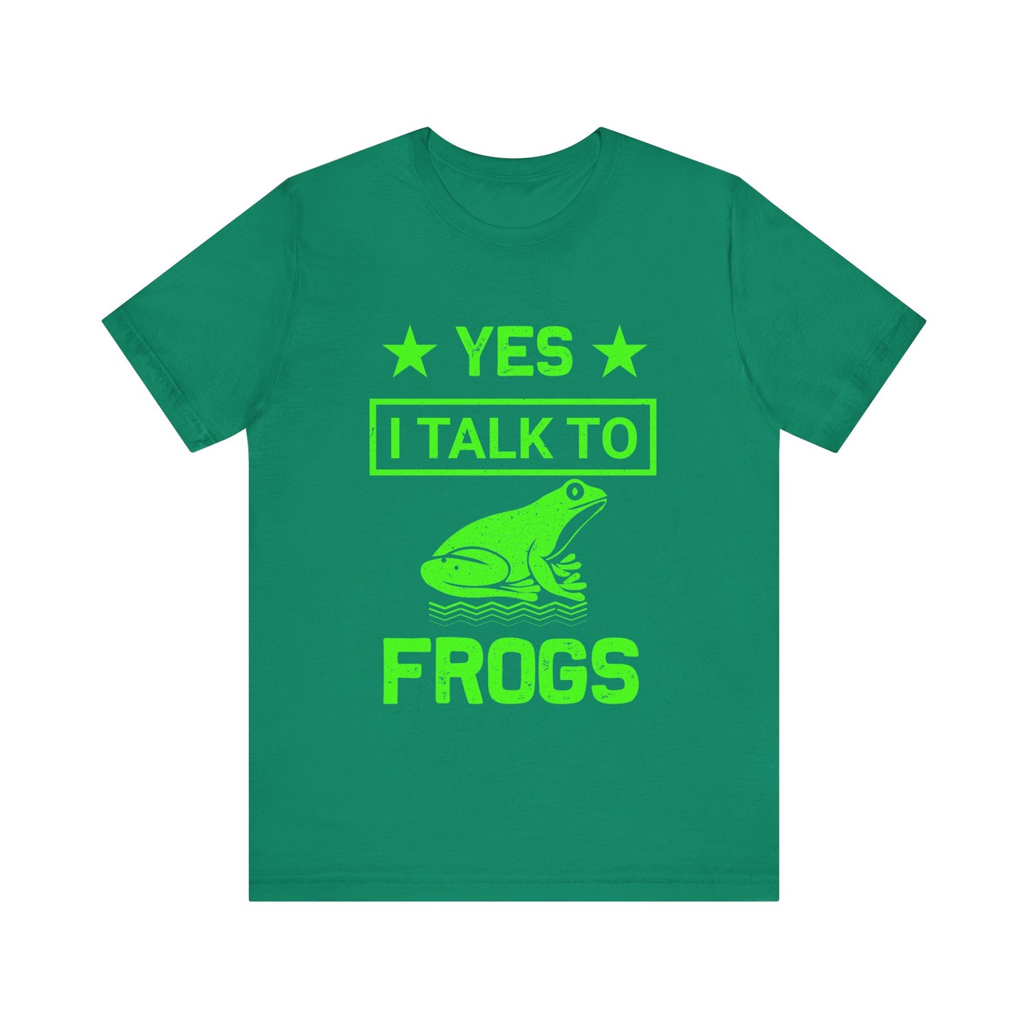 "I Talk to Frogs" Unisex Jersey Tee - Casual Everyday Wear - Great for Reptile Lovers