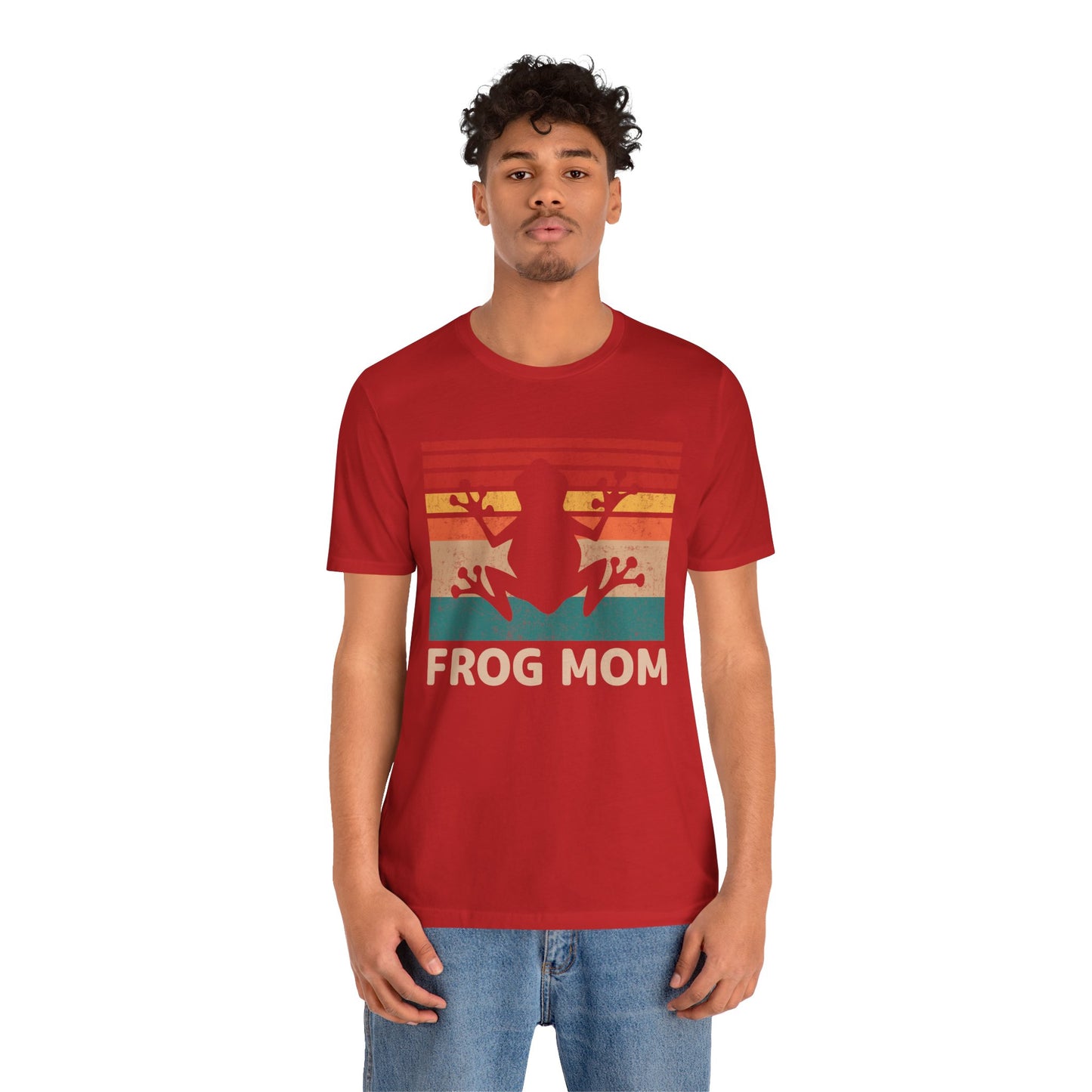 "Frog Mom" Unisex Jersey Tee - Casual Everyday Wear - Great for Reptile Lovers