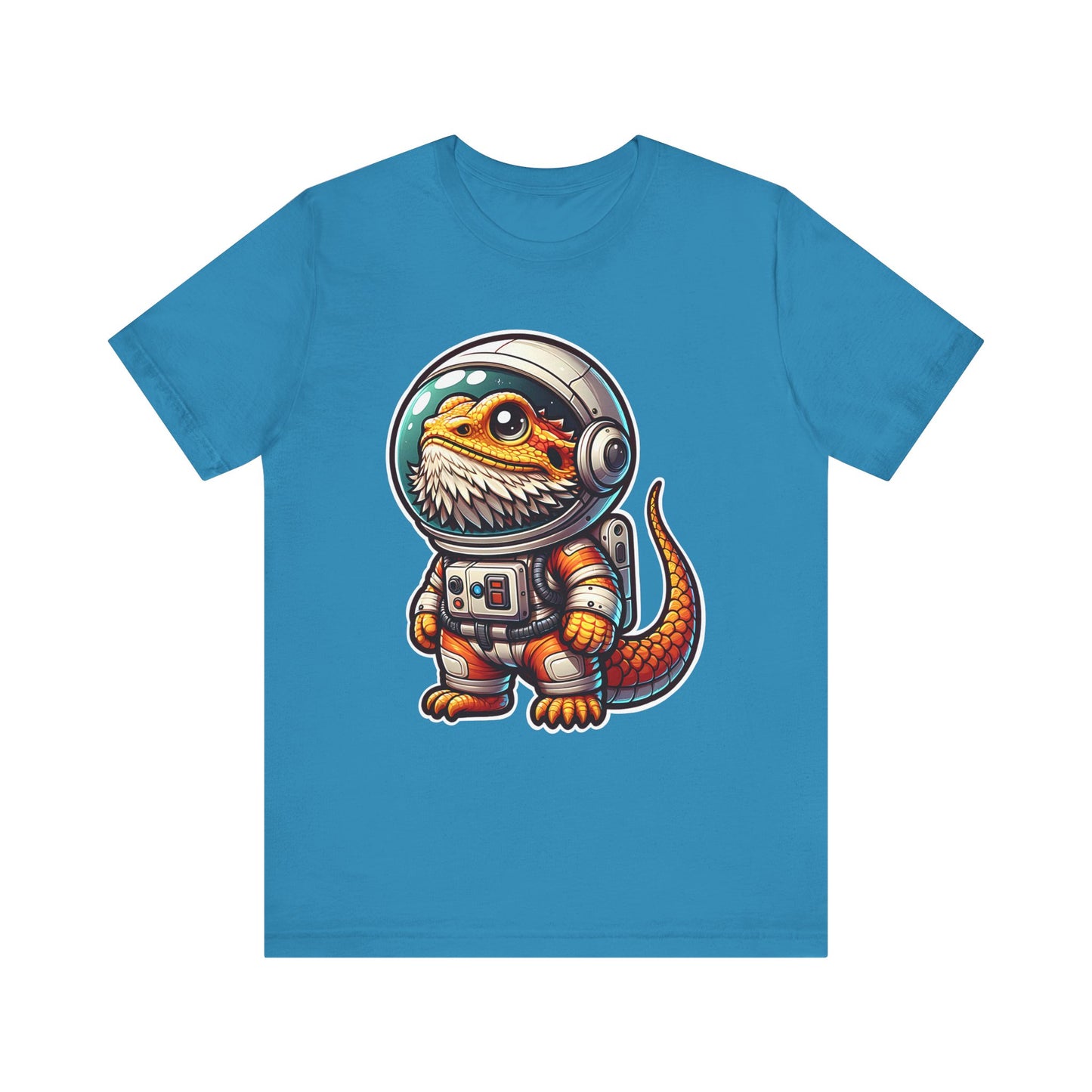 Space Beardie Unisex Jersey Tee - Casual Everyday Wear - Great for Reptile Lovers