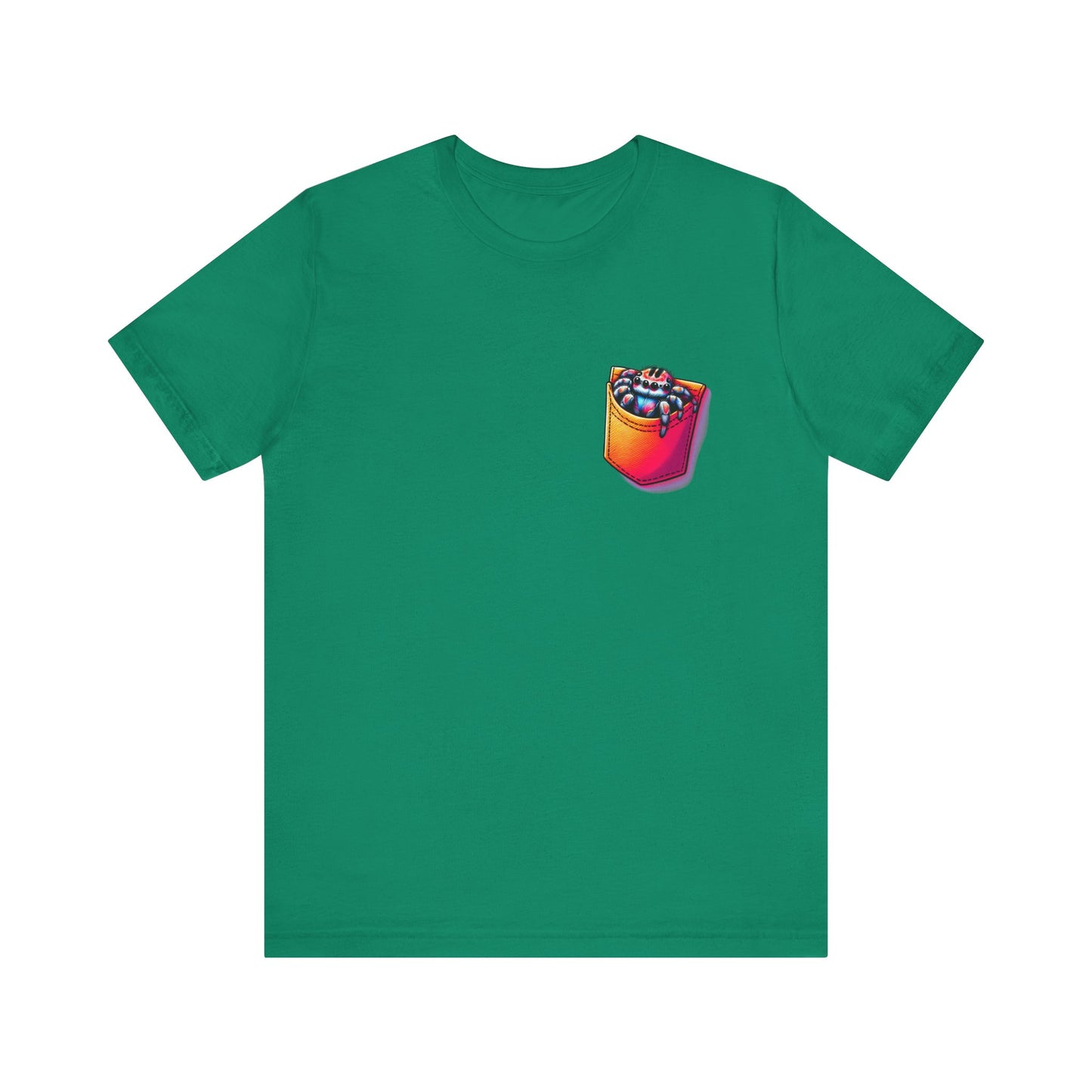 "Pocket Spider" Print Unisex Jersey Tee - Casual Everyday Wear - Great for Reptile Lovers