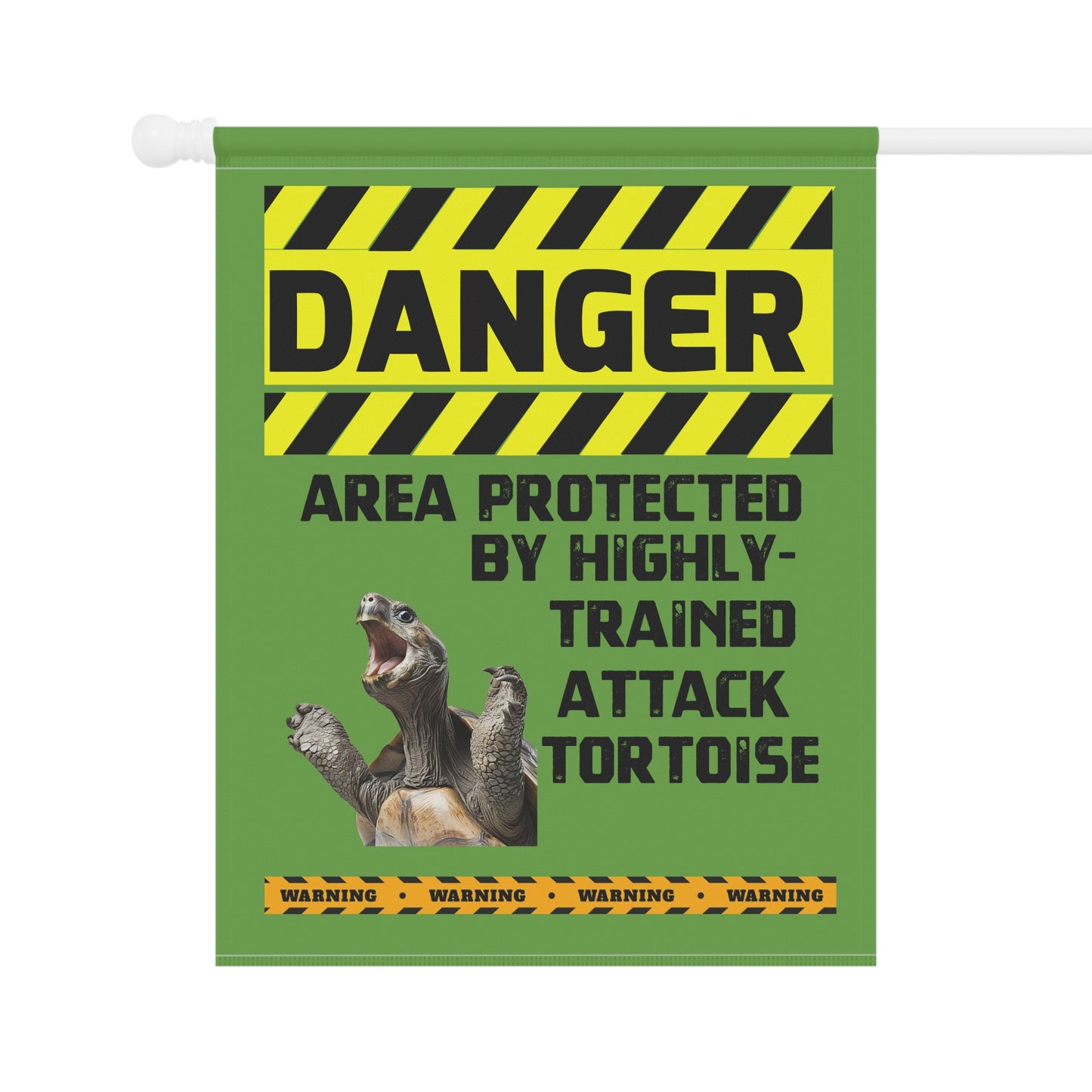 Tortoise Danger Garden House Banner - Customizable Outdoor Decor to Showcase Your Love of Reptiles
