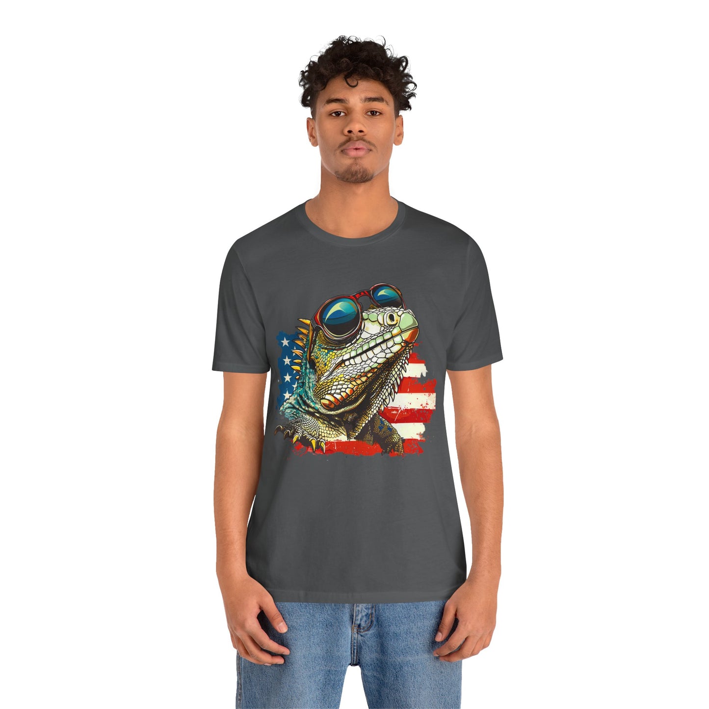 Cool Iguana Unisex Jersey Tee - Casual Everyday Wear - Great for Reptile Lovers