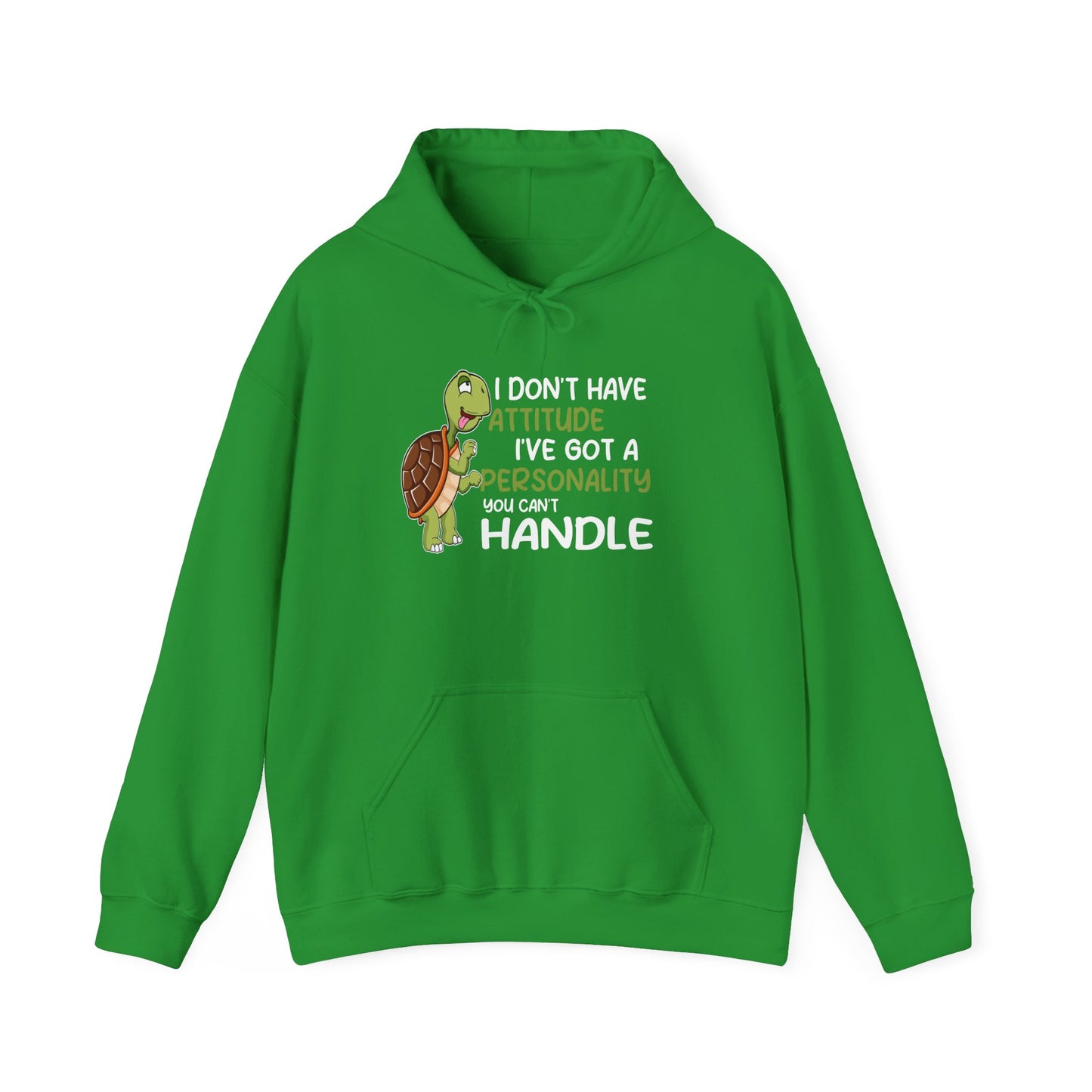 "A Personality You Can't Handle" Cozy Unisex Hooded Sweatshirt with Bold Print - Great for Reptile Lovers