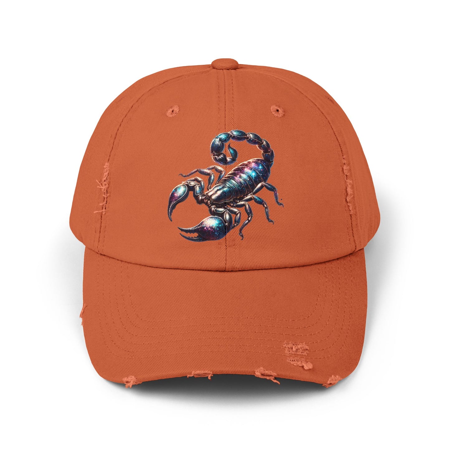 Scorpion Unisex Distressed Cap - Casual Streetwear Hat for Everyday Use - Great for Reptile Lovers