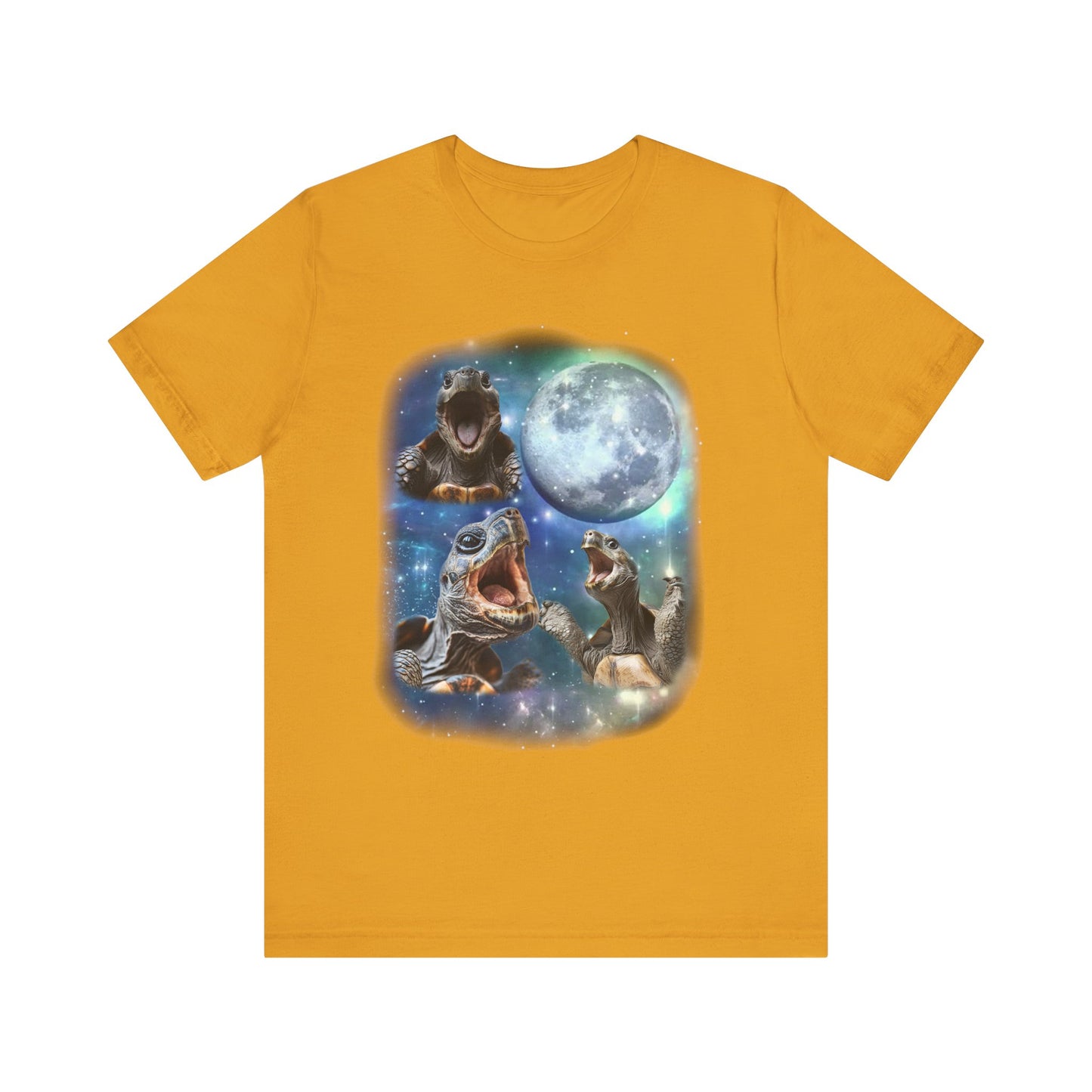 Tortoise Howling at the Moon Unisex Jersey Tee - Casual Everyday Wear - Great for Reptile Lovers
