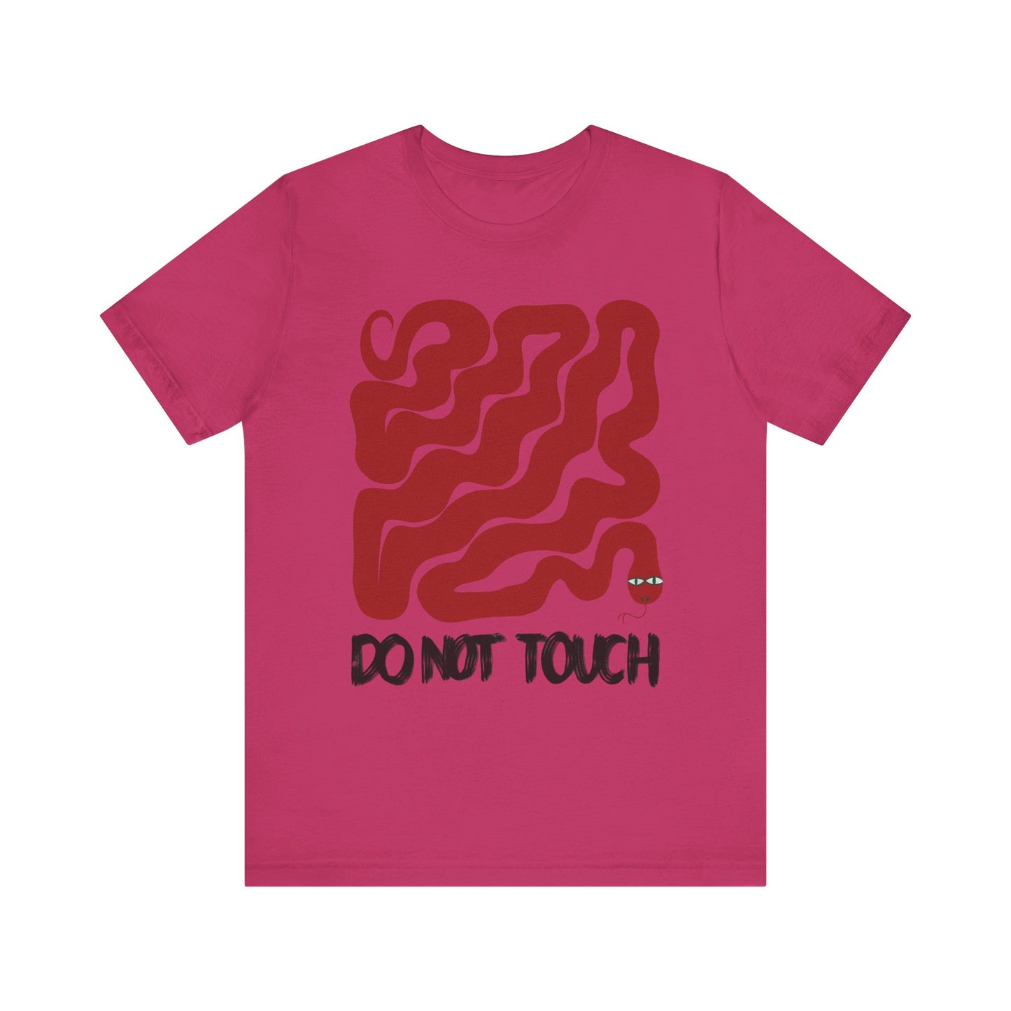 "Do Not Touch" Unisex Jersey Tee - Casual Everyday Wear - Great for Reptile Lovers
