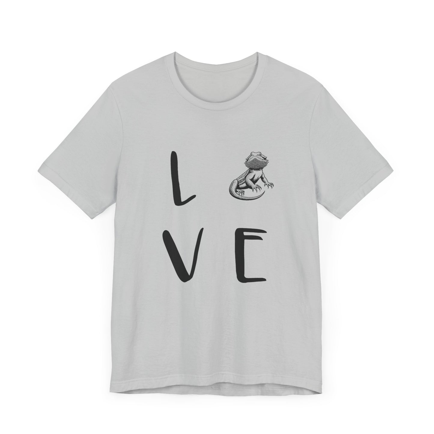 Beardie Love Unisex Jersey Tee - Casual Everyday Wear - Great for Reptile Lovers