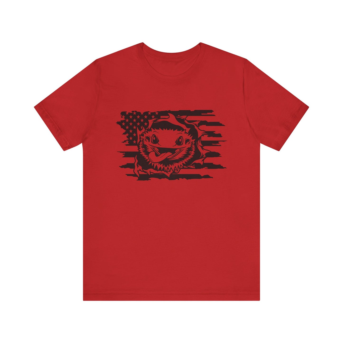 Beardie Flag Exit Unisex Jersey Tee - Casual Everyday Wear - Great for Reptile Lovers