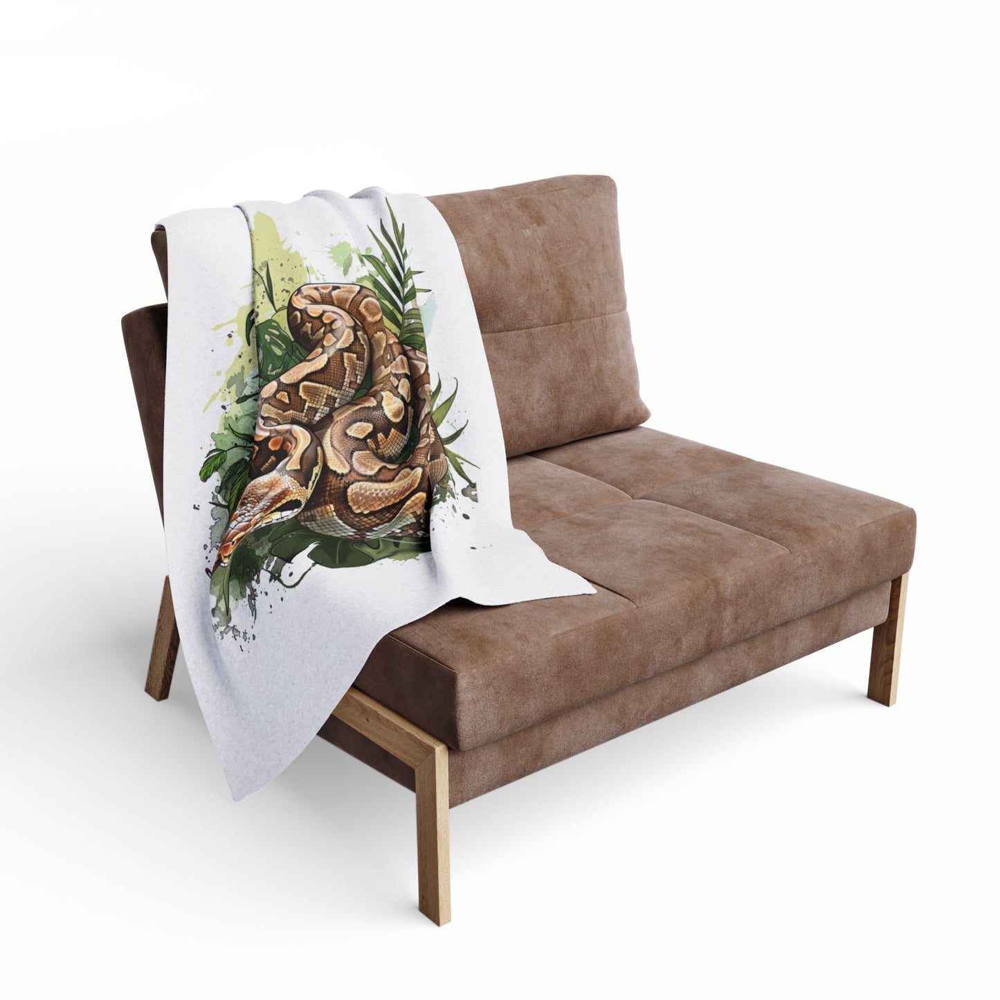 Ball Python Cozy Arctic Fleece Blanket | Perfect for Home Decor, Gifting, and Cozy Nights - Snuggle up with a Reptile