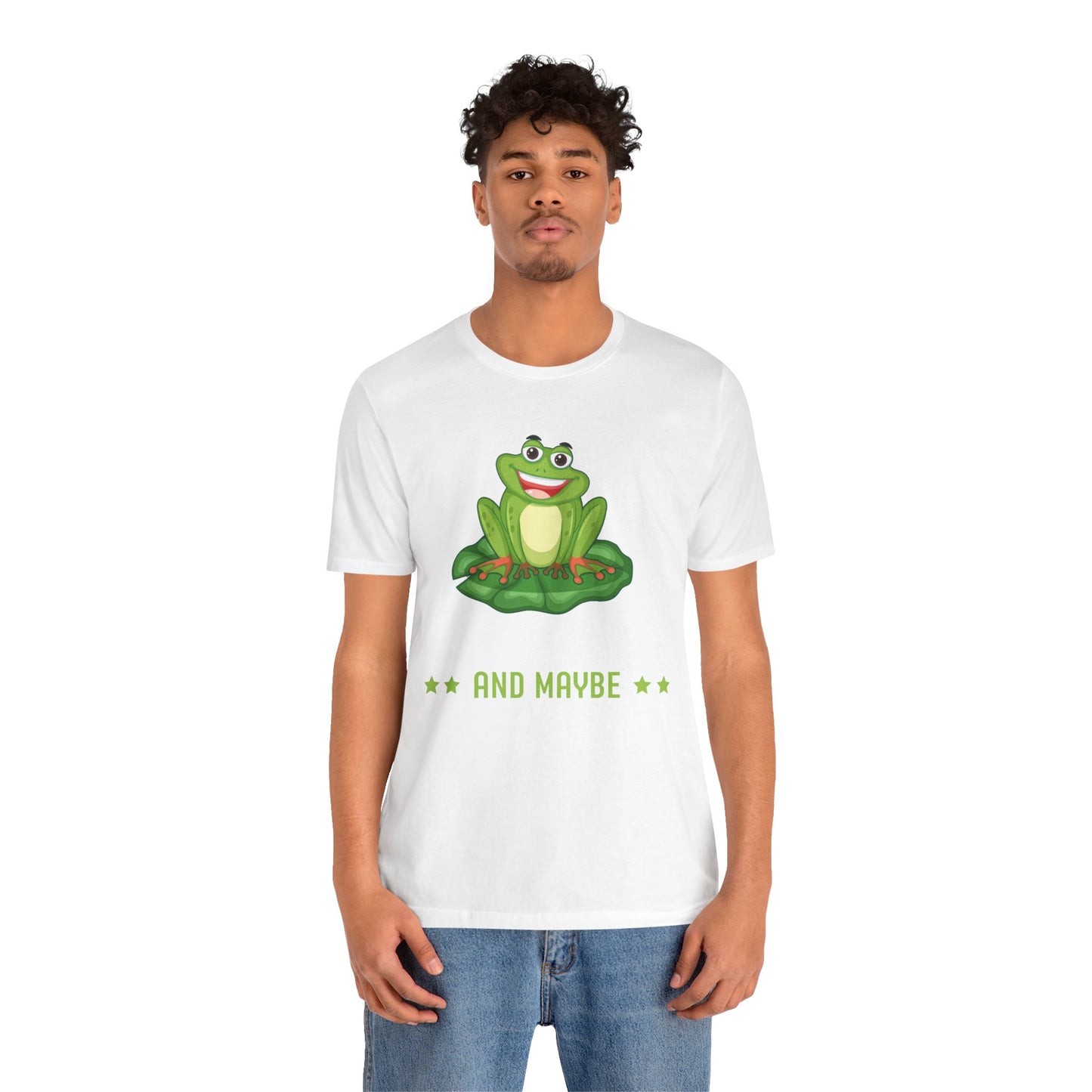 "Frogs and Maybe 3 People" Unisex Jersey Tee - Casual Everyday Wear - Great for Frog Lovers