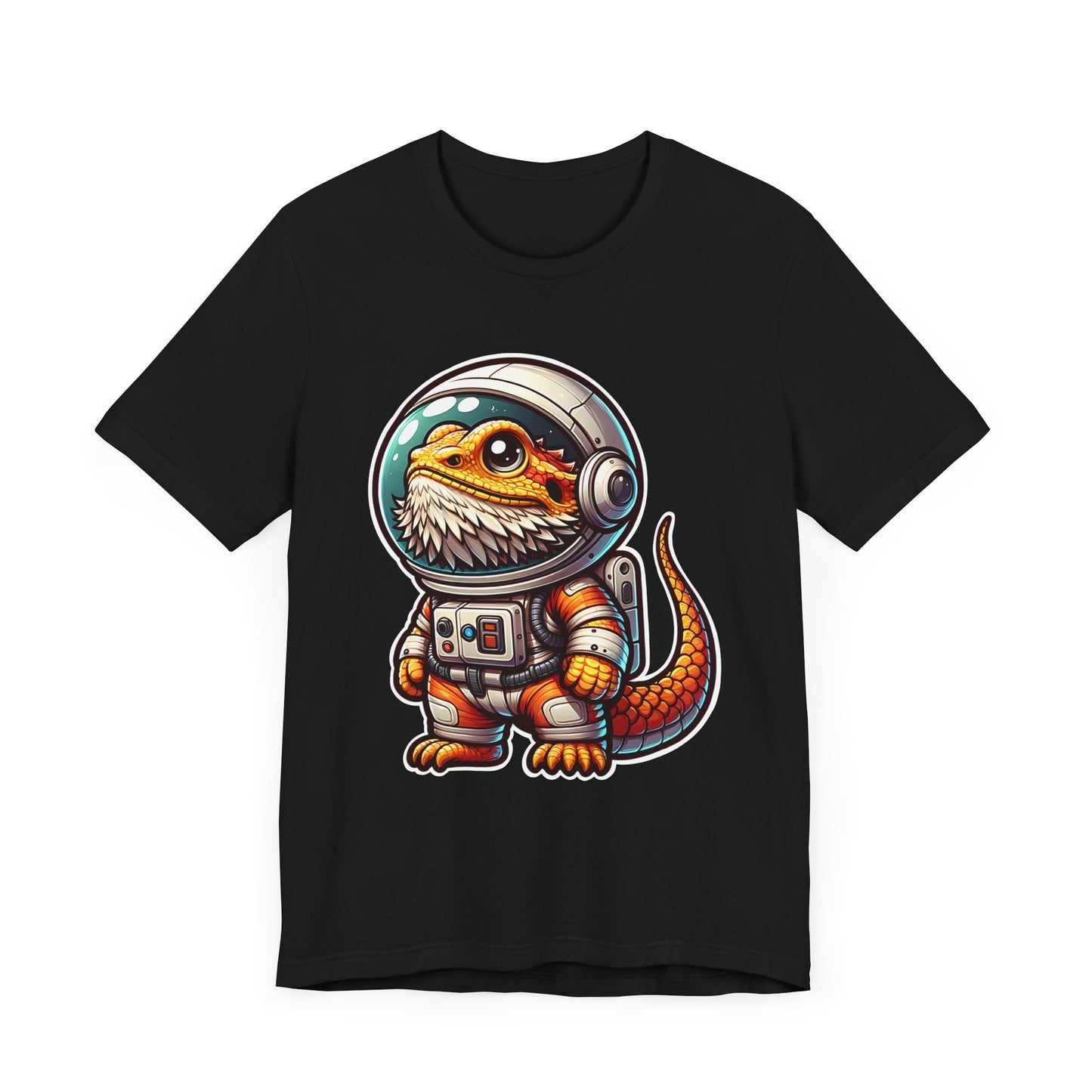 Space Beardie Unisex Jersey Tee - Casual Everyday Wear - Great for Reptile Lovers