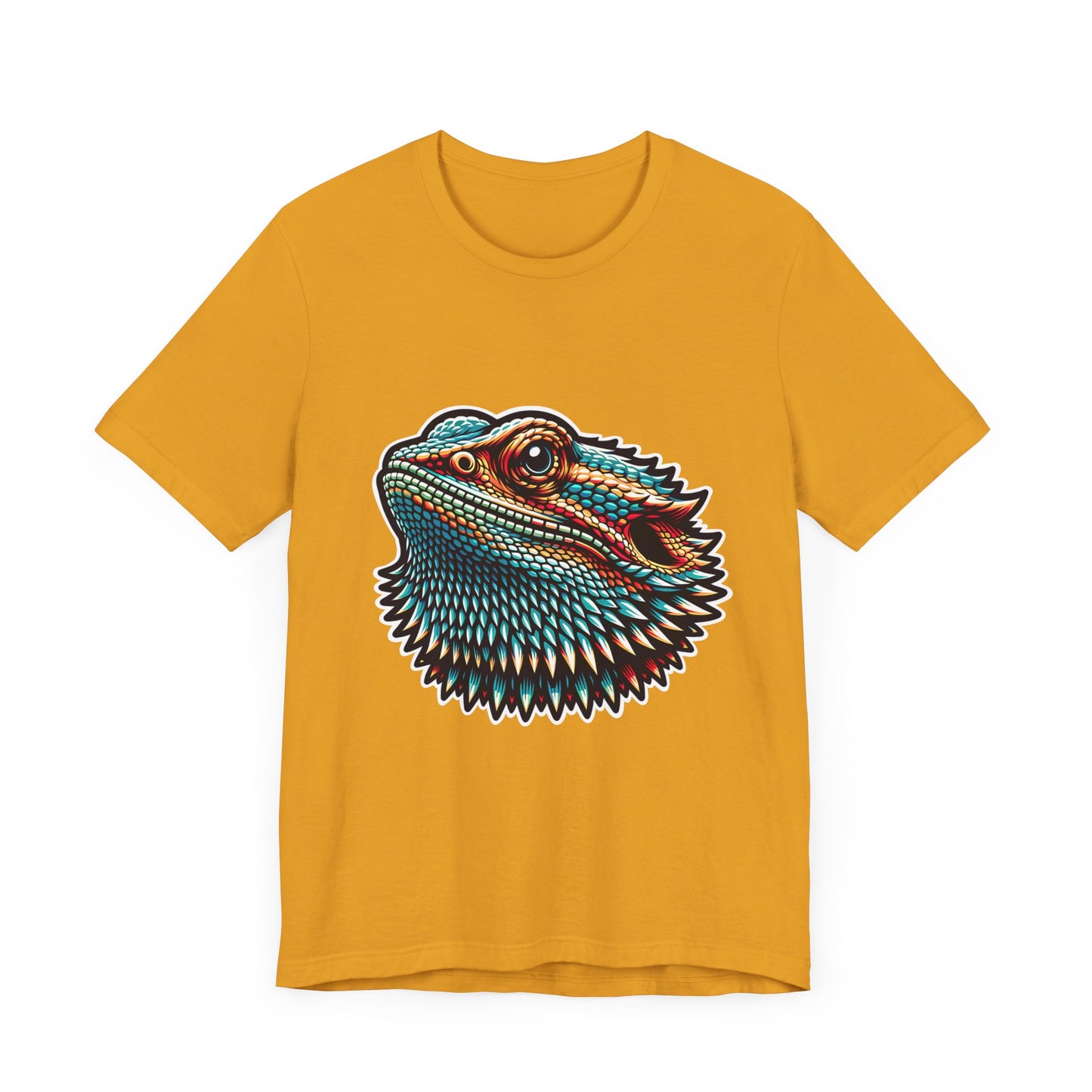 Beardie Head Unisex Jersey Tee - Casual Everyday Wear - Great for Reptile Lovers