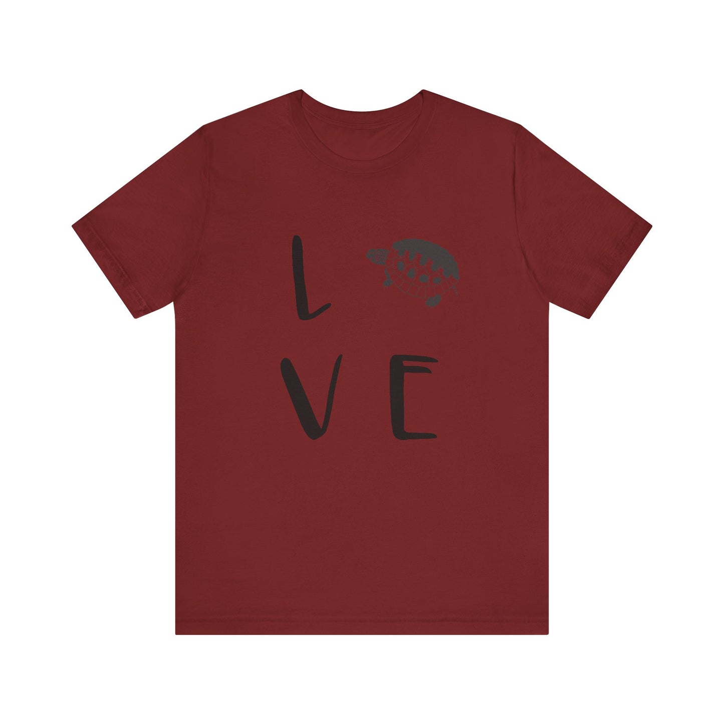 Turtle Love Unisex Jersey Tee - Casual Everyday Wear - Great for Reptile Lovers
