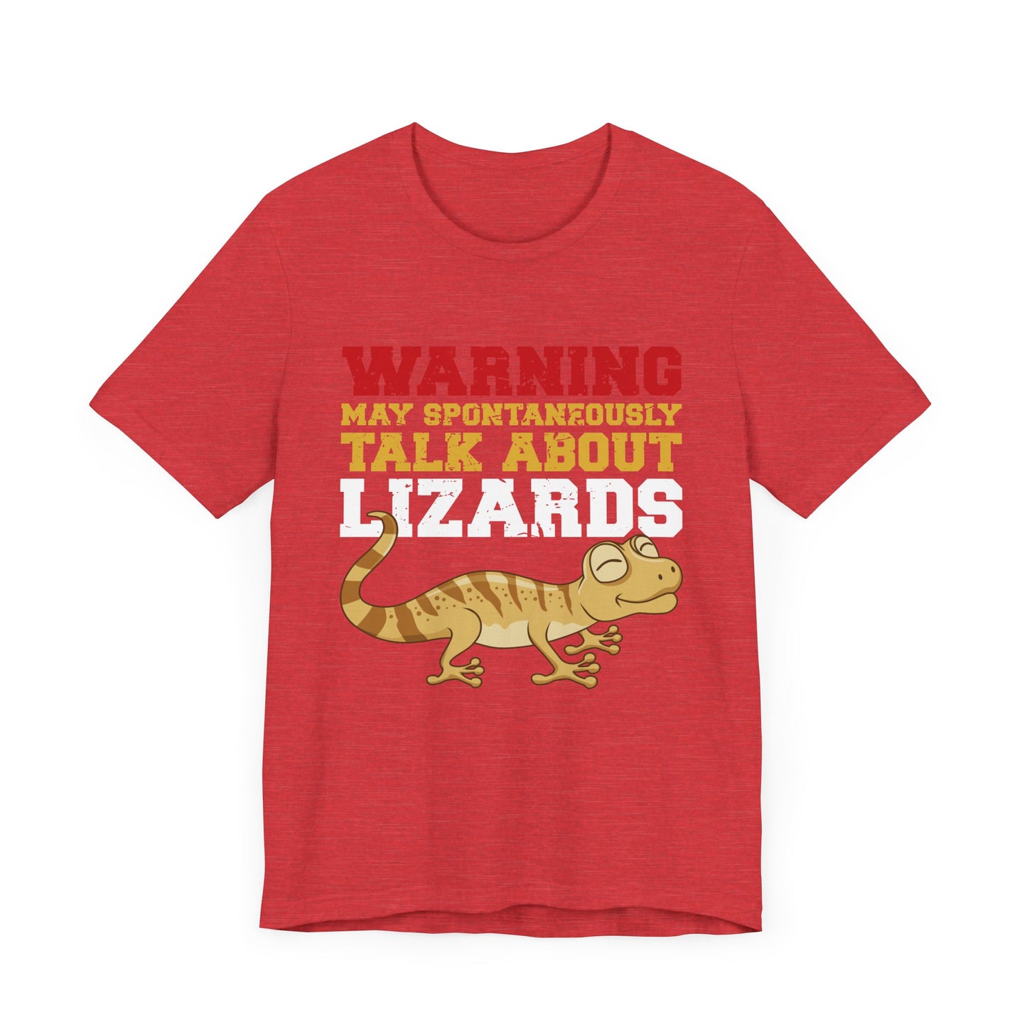 "May Talk About Lizards" Unisex Jersey Tee - Casual Everyday Wear - Great for Reptile Lovers