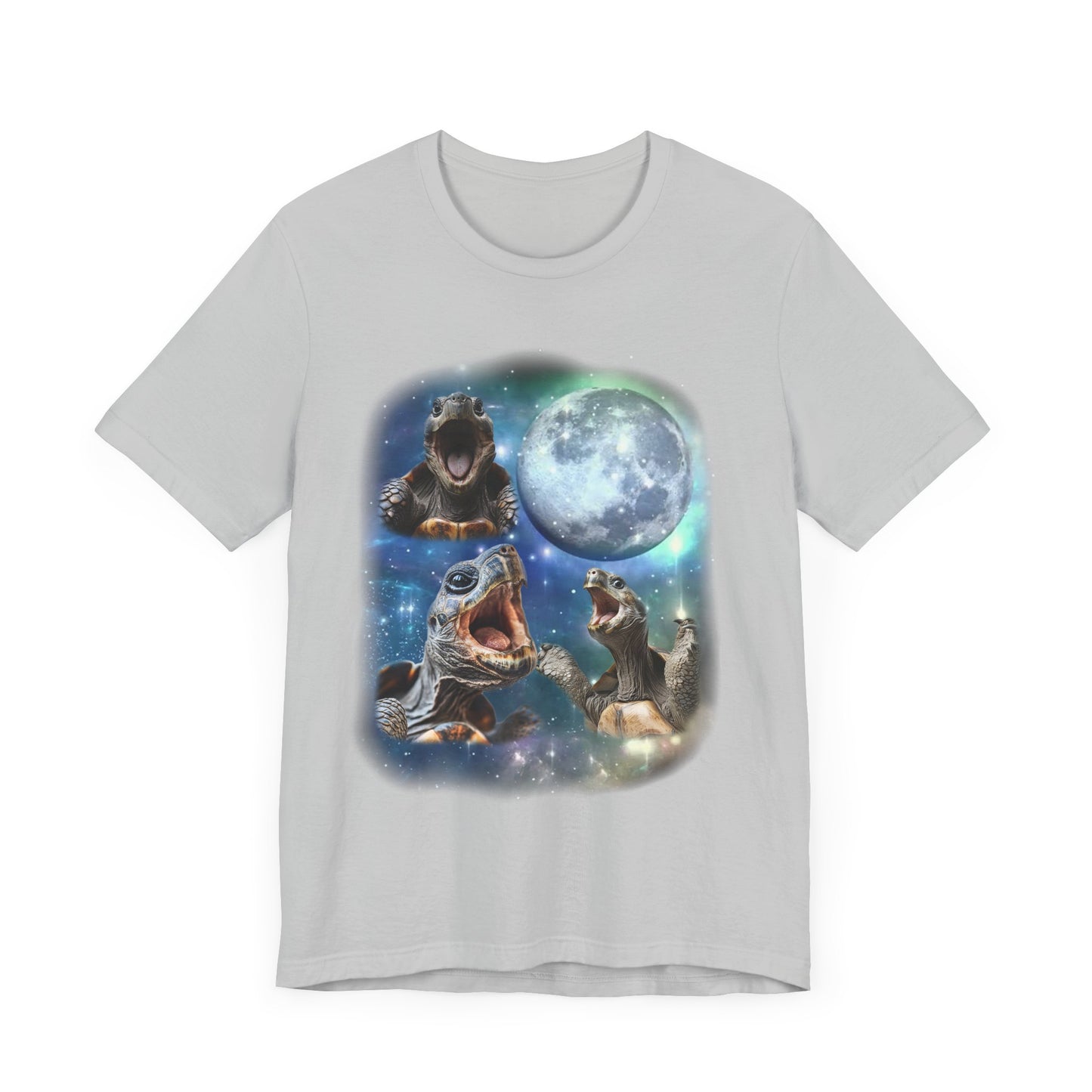 Tortoise Howling at the Moon Unisex Jersey Tee - Casual Everyday Wear - Great for Reptile Lovers