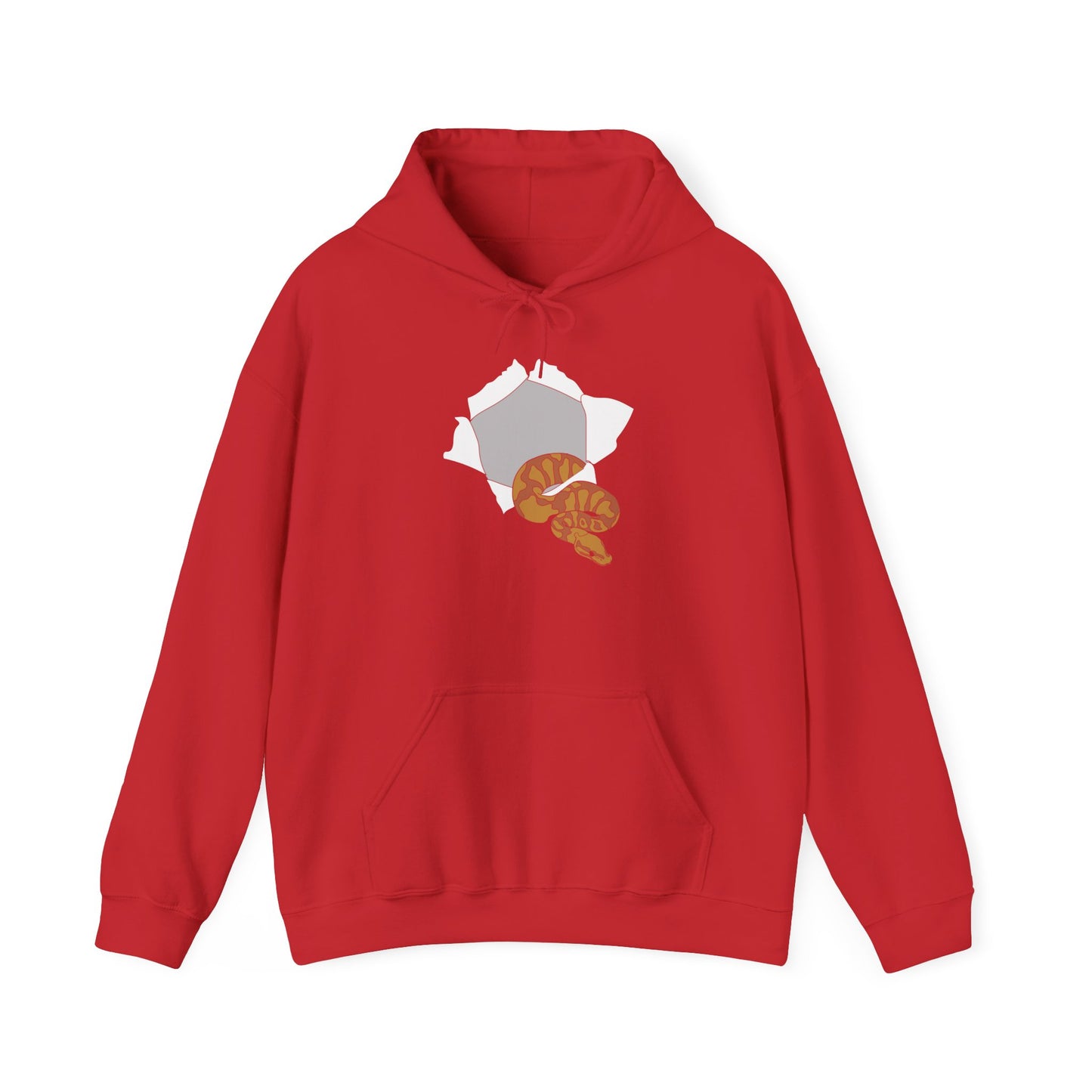 Python Escape Unisex Hooded Sweatshirt with Bold Print - Great for Reptile Lovers