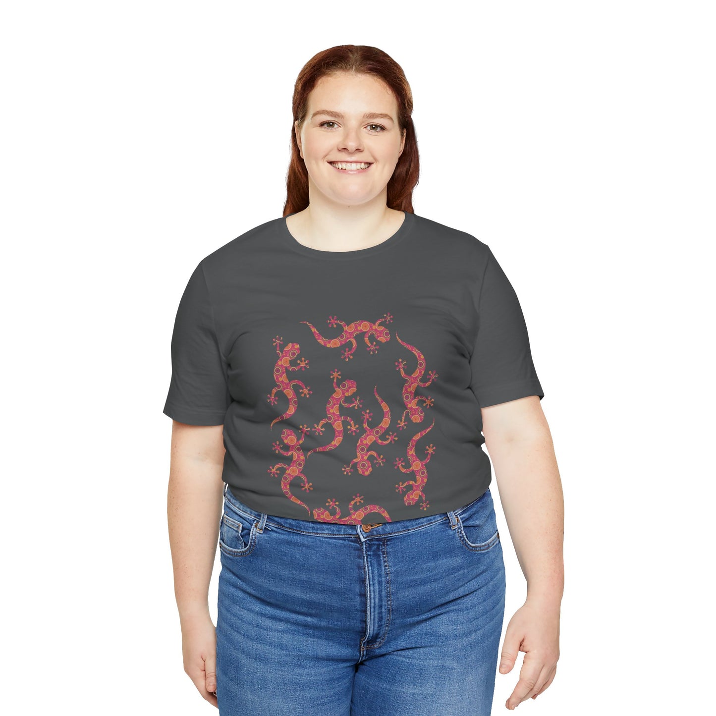 Lots of Geckos Unisex Jersey Tee - Casual Everyday Wear - Great for Reptile Lovers