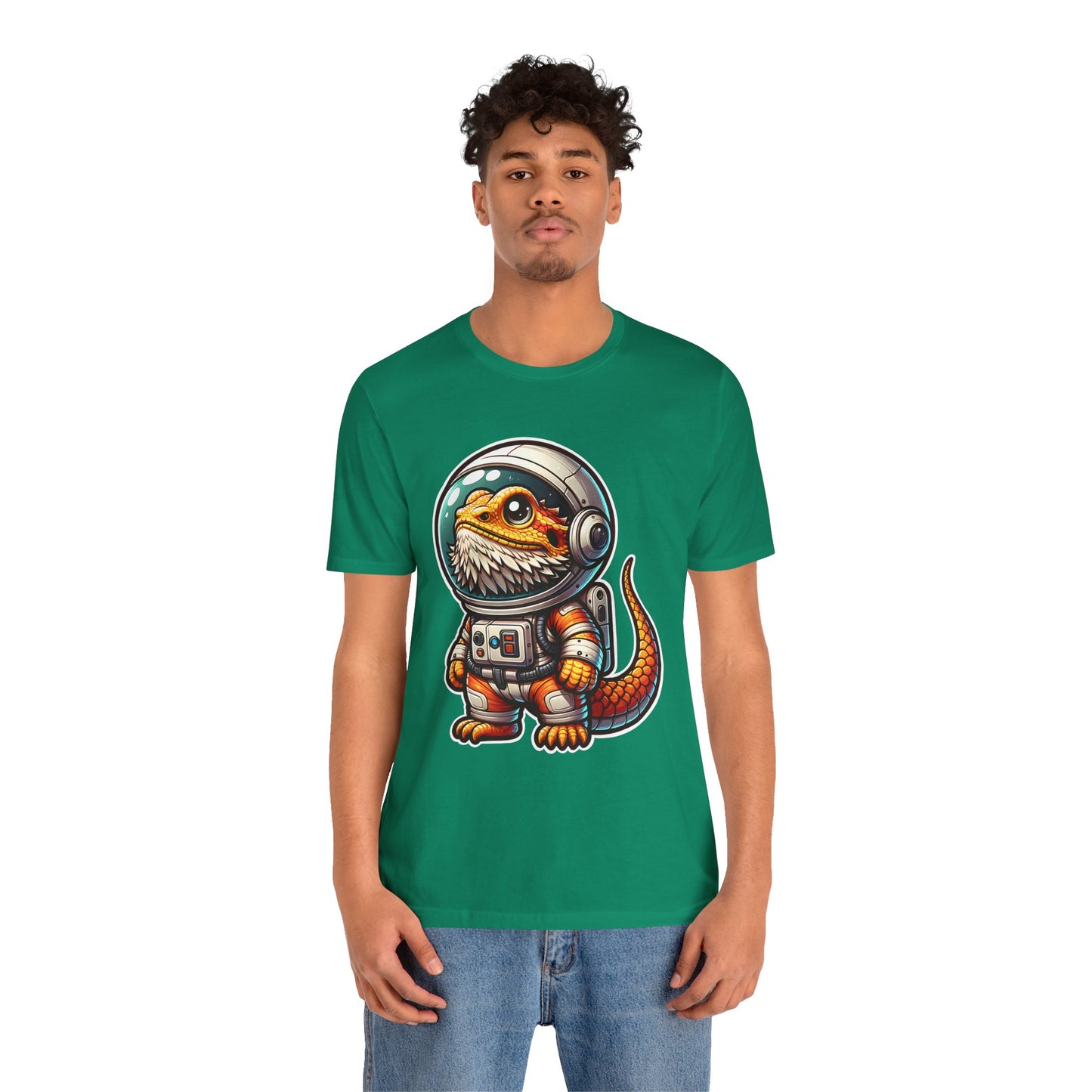 Space Beardie Unisex Jersey Tee - Casual Everyday Wear - Great for Reptile Lovers