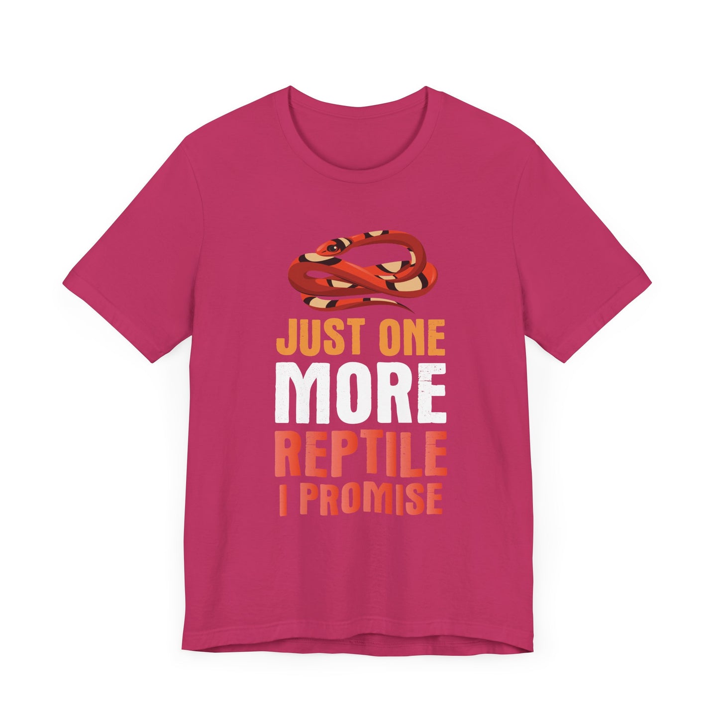 "Just One More Reptile" Unisex Jersey Tee - Casual Everyday Wear - Great for Reptile Lovers