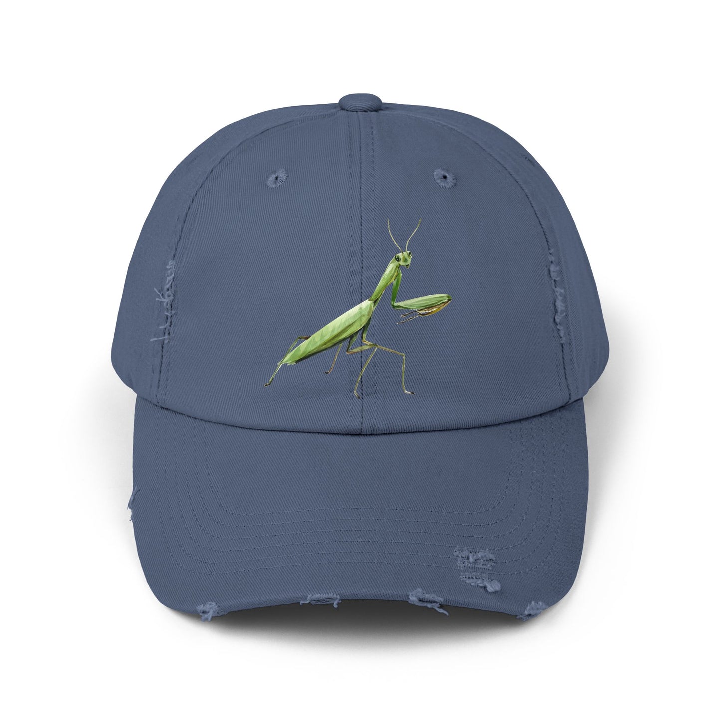 Praying Mantis Unisex Distressed Cap - Casual Streetwear Hat for Everyday Use - Great for Reptile Lovers
