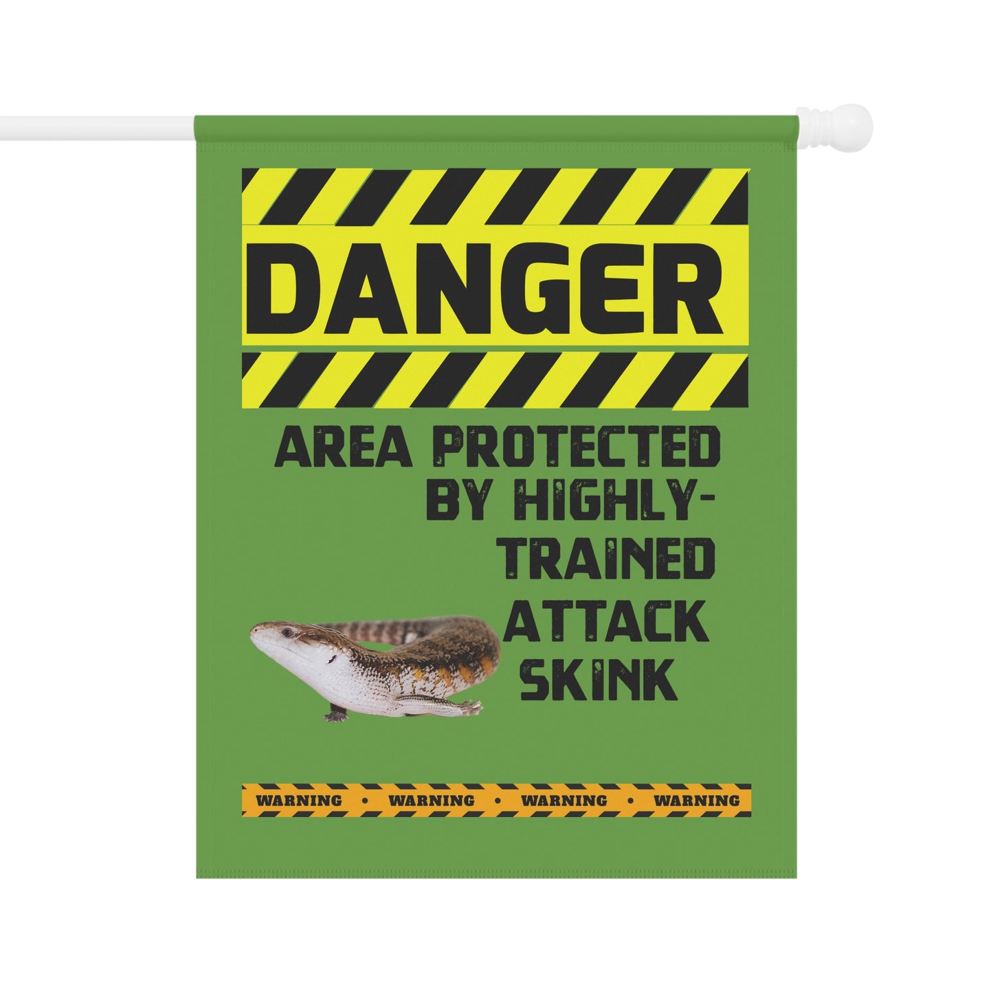 Skink Danger Garden House Banner - Customizable Outdoor Decor to Showcase Your Love of Reptiles