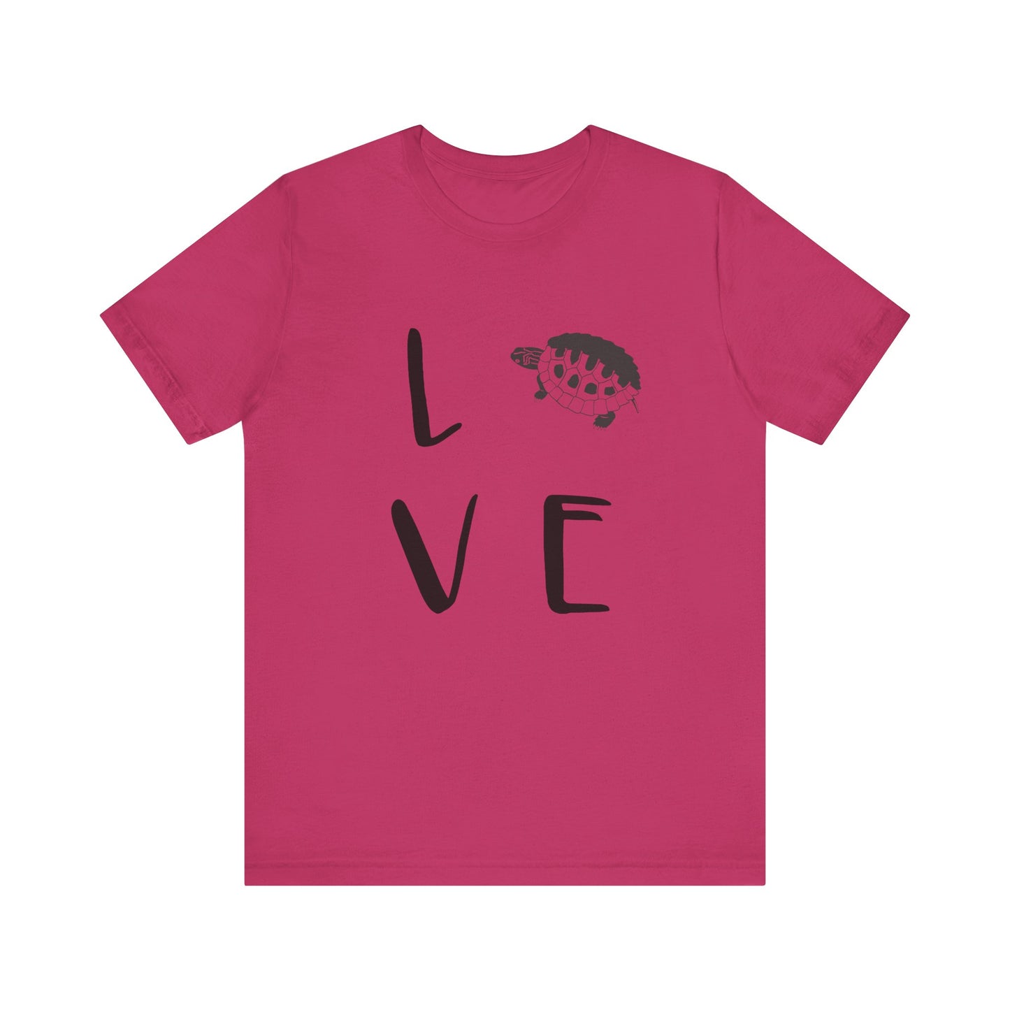 Turtle Love Unisex Jersey Tee - Casual Everyday Wear - Great for Reptile Lovers