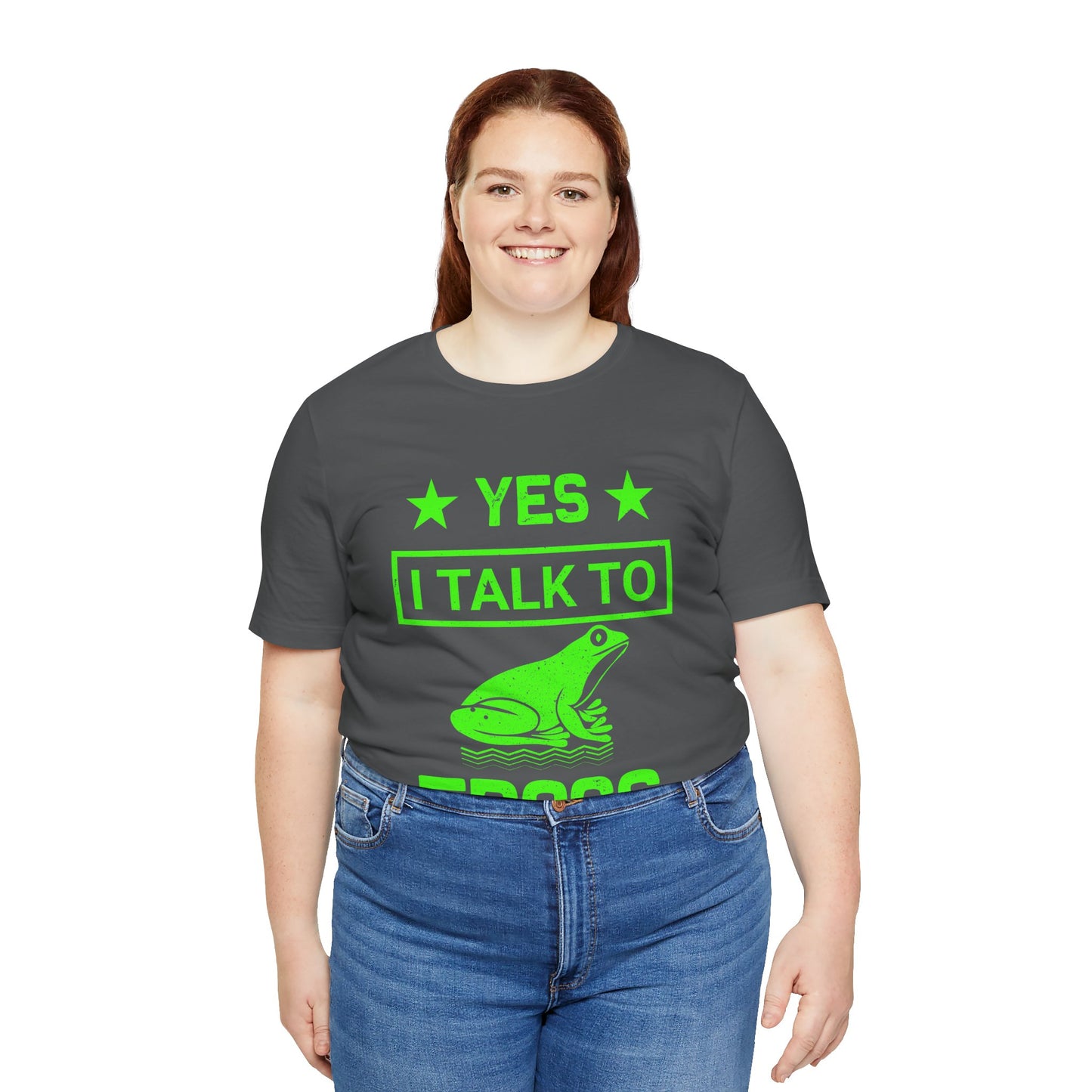 "I Talk to Frogs" Unisex Jersey Tee - Casual Everyday Wear - Great for Reptile Lovers