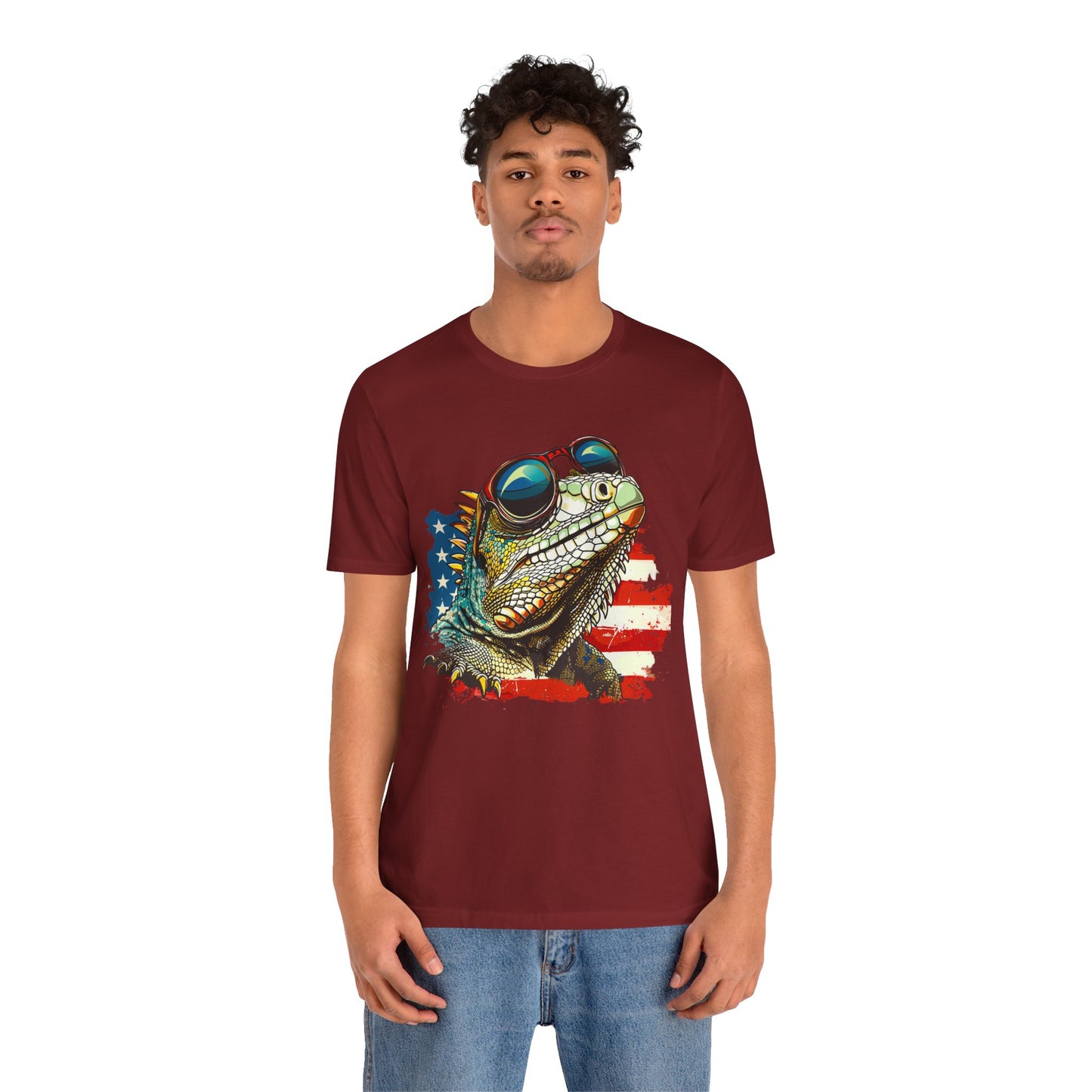 Cool Iguana Unisex Jersey Tee - Casual Everyday Wear - Great for Reptile Lovers