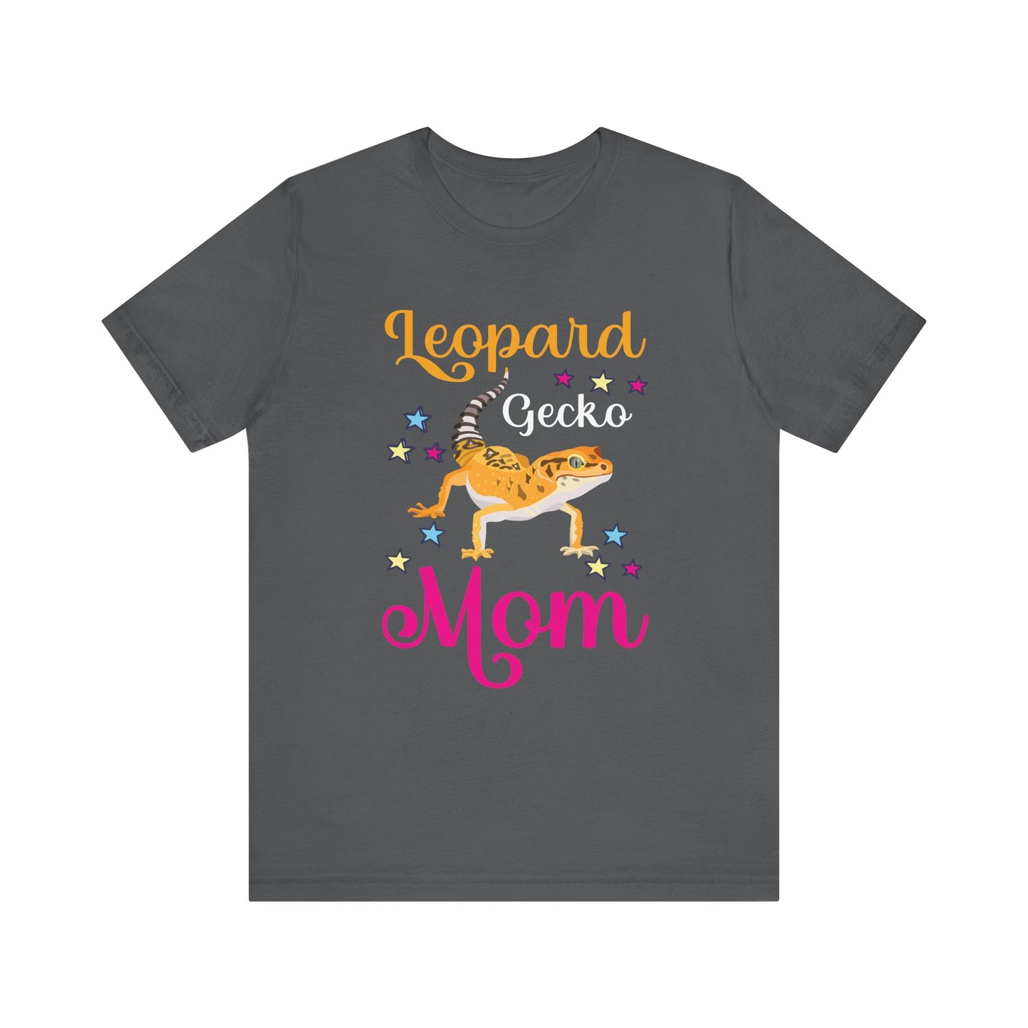 "Leopard Gecko Mom" Print Unisex Jersey Tee - Casual Everyday Wear - Great for Reptile Lovers
