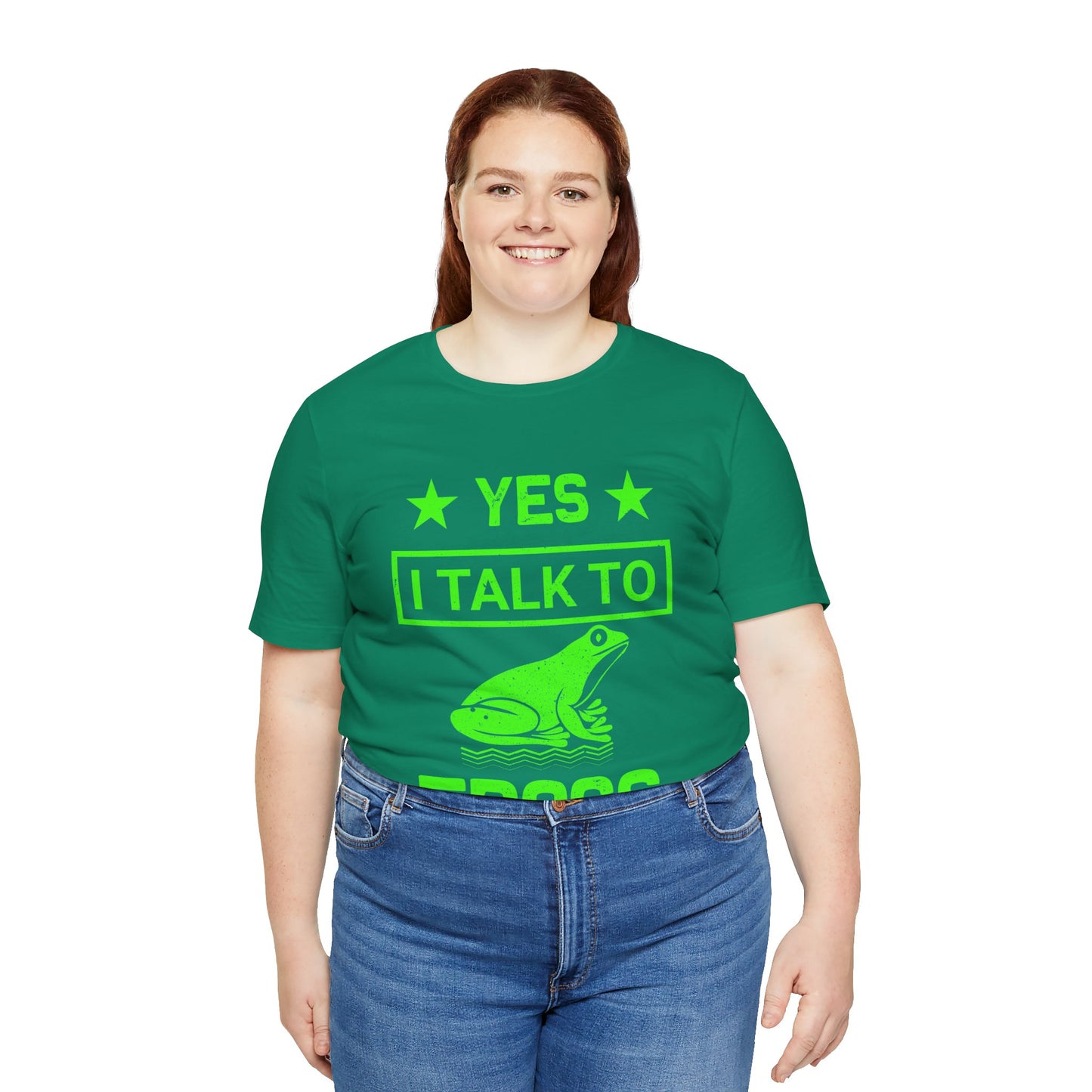 "I Talk to Frogs" Unisex Jersey Tee - Casual Everyday Wear - Great for Reptile Lovers