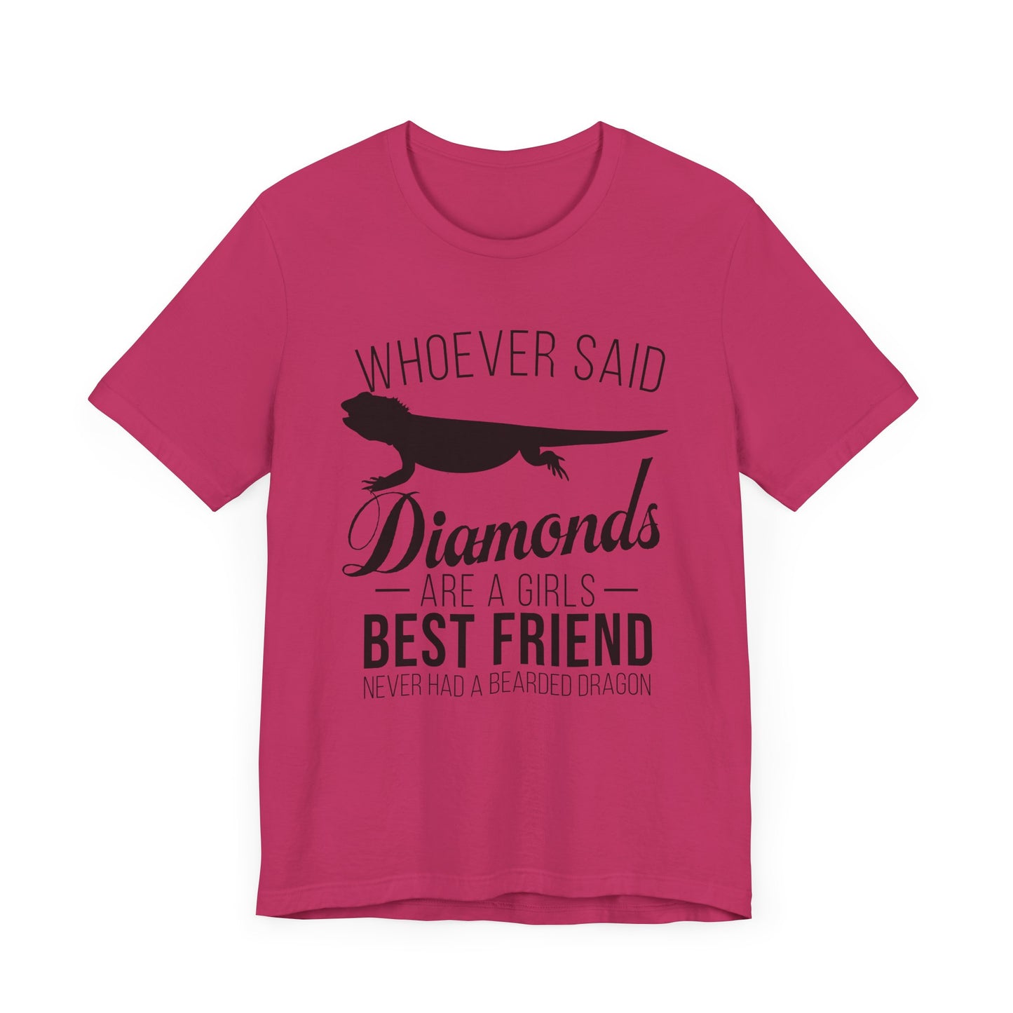 Dragons Are a Girl's Best Friend Unisex Jersey Tee - Casual Everyday Wear - Great for Reptile Lovers