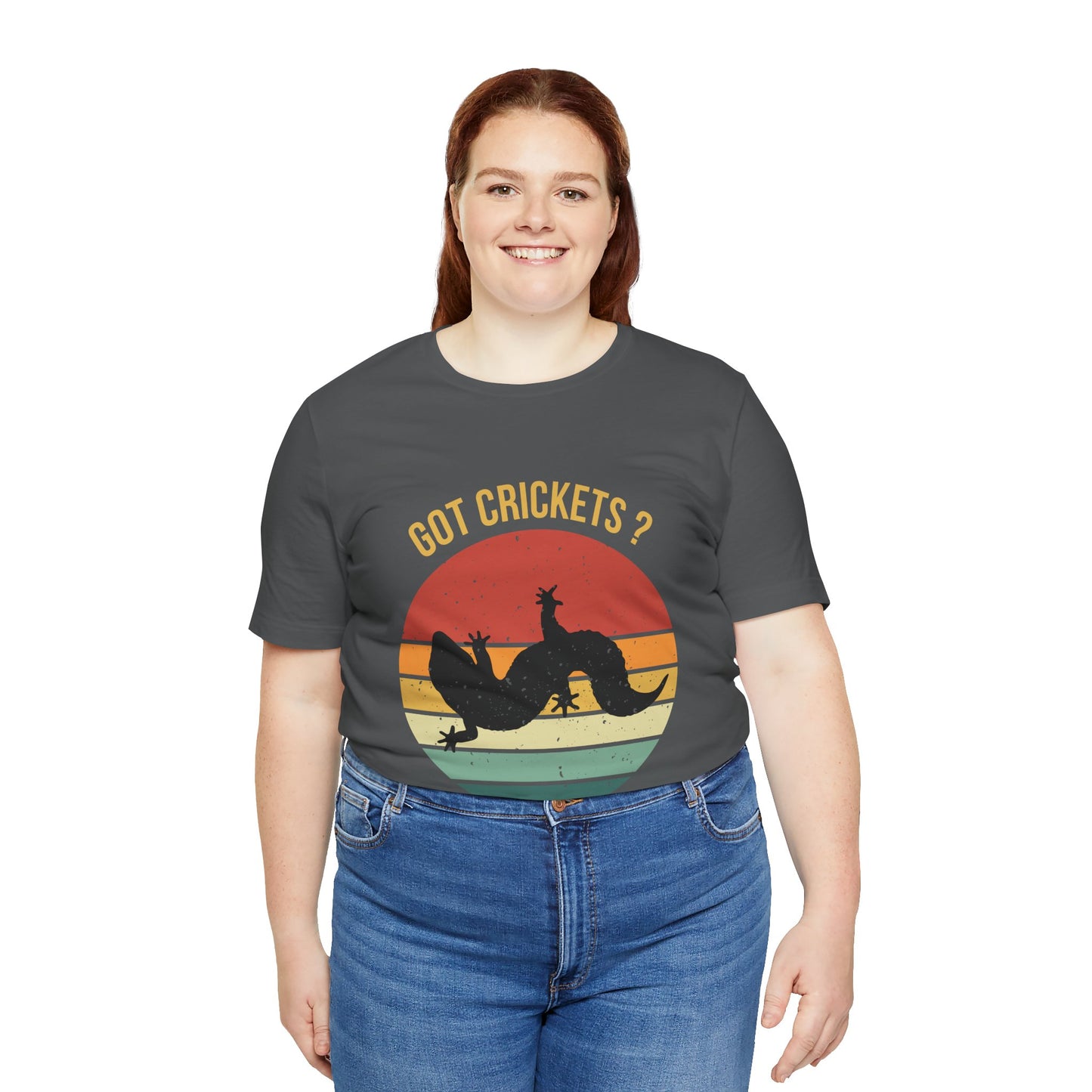 "Got Crickets" Unisex Jersey Tee - Casual Everyday Wear - Great for Reptile Lovers