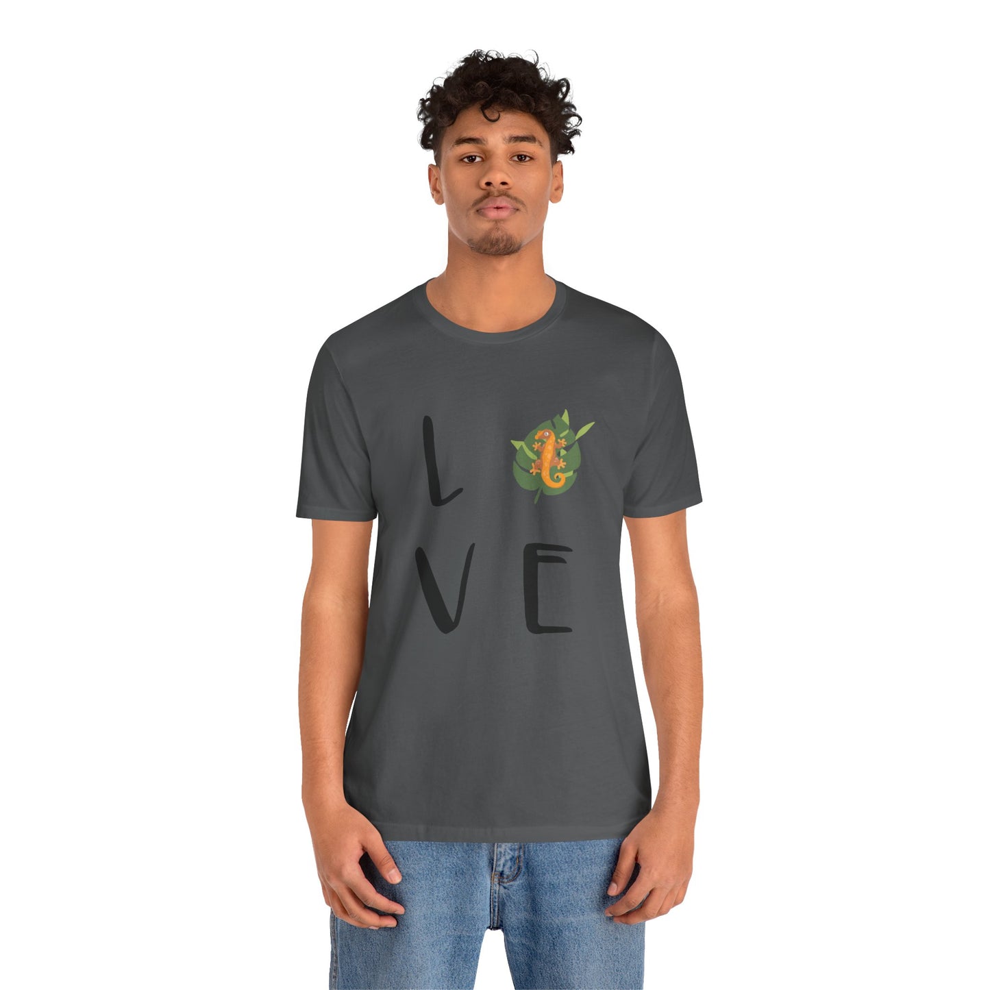 Crestie Love Unisex Jersey Tee - Casual Everyday Wear - Great for Reptile Lovers